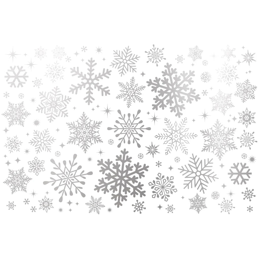Snowflake Overglaze Gold Decal Sheet