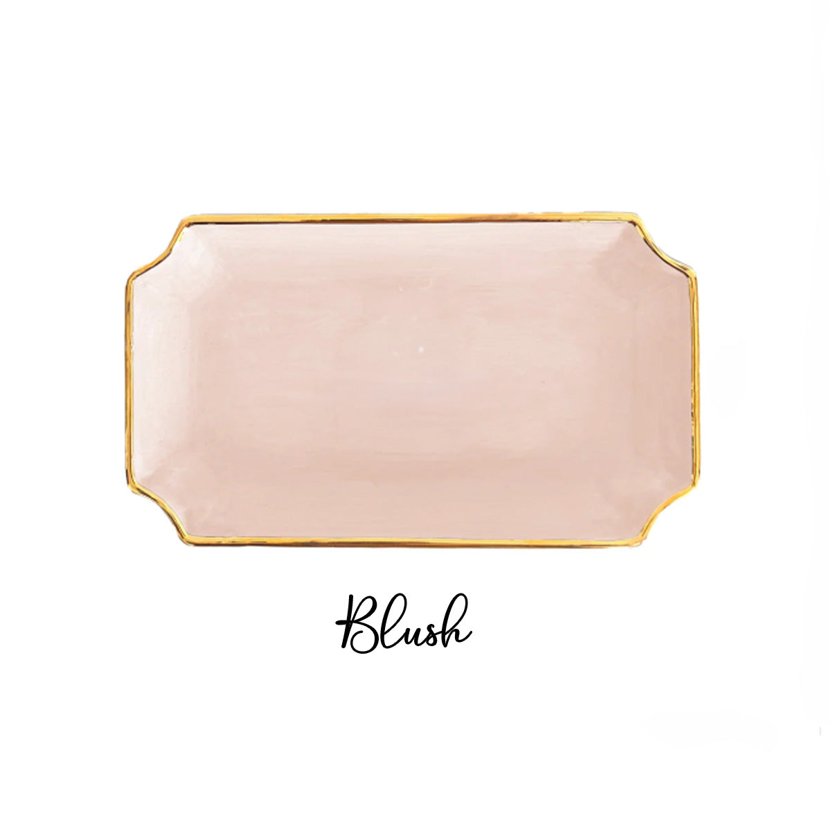 Alpha Delta Pi Gold Monogram Decorative Tray