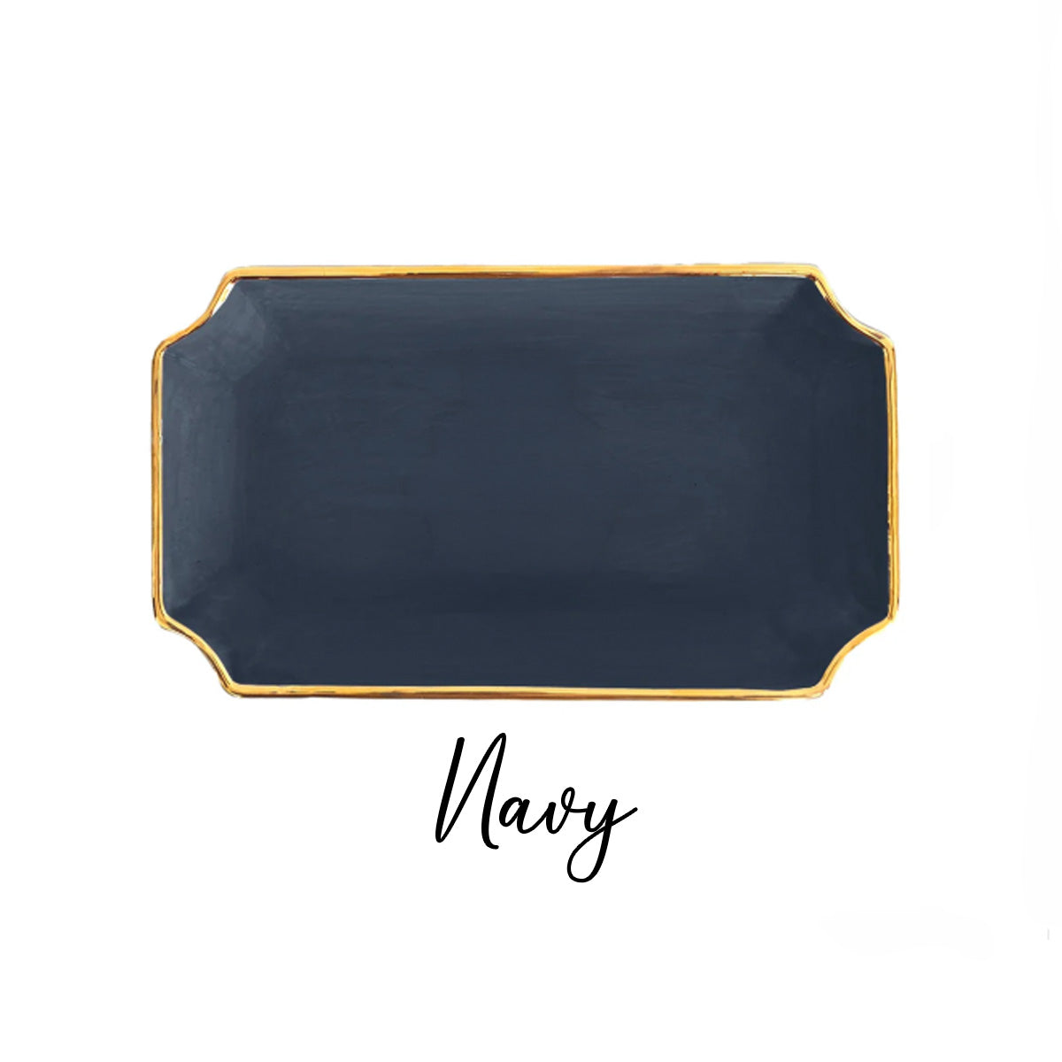 Alpha Omicron Pi Gold Monogram Decorative Tray