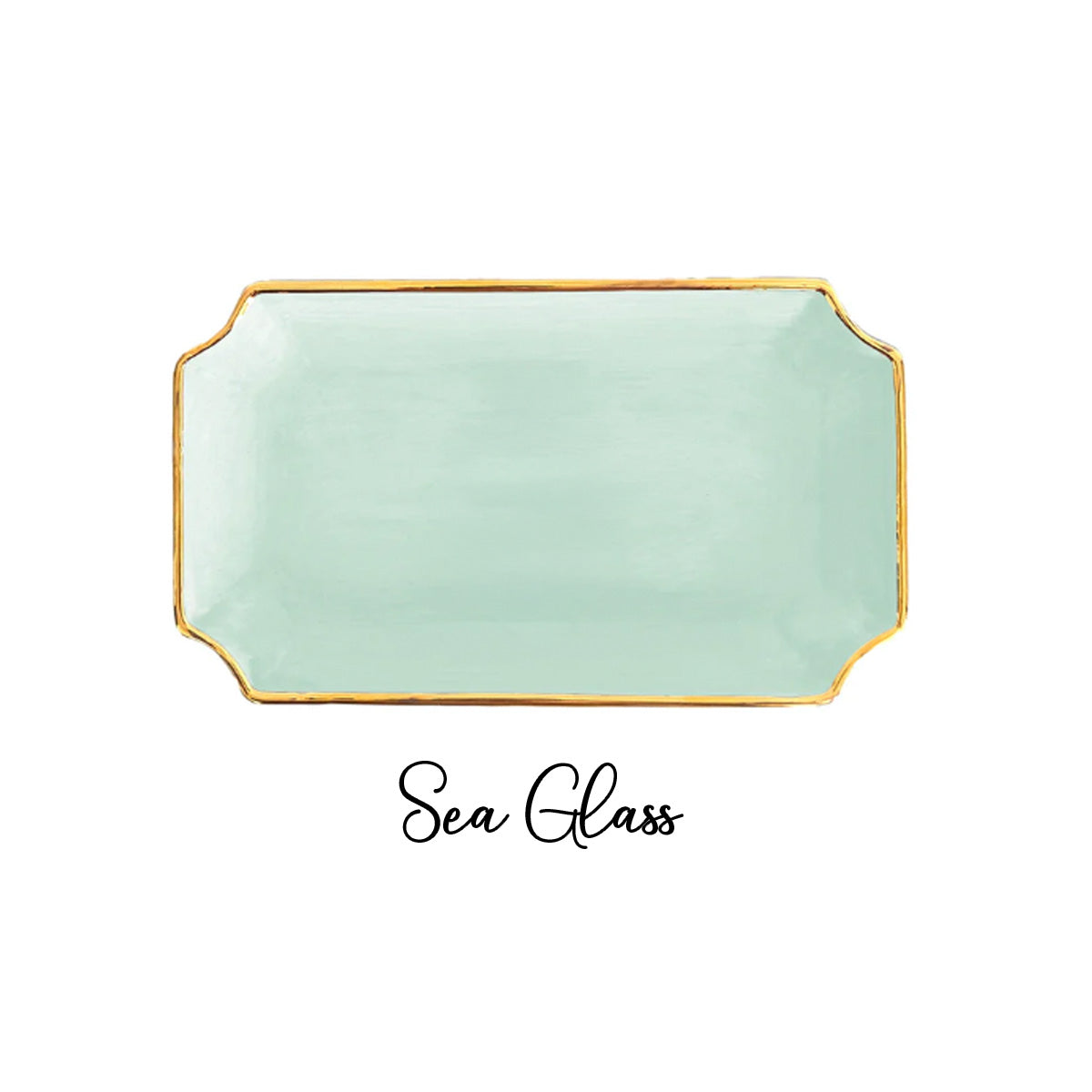 Delta Gamma Gold Monogram Decorative Tray