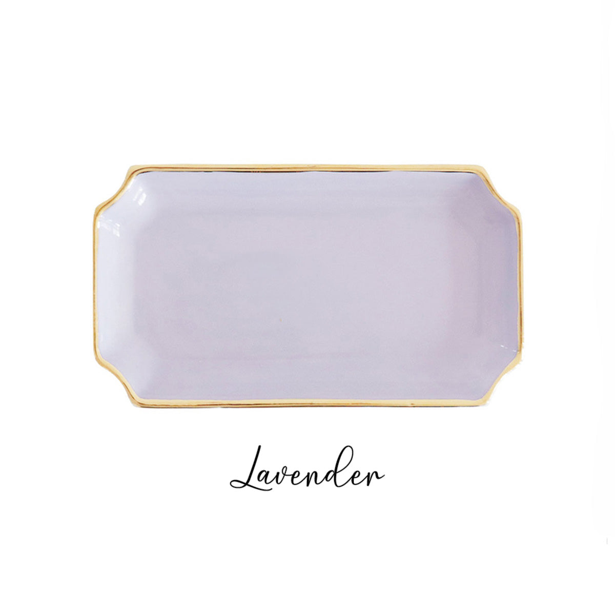 Kappa Kappa Gamma Gold Monogram Decorative Tray