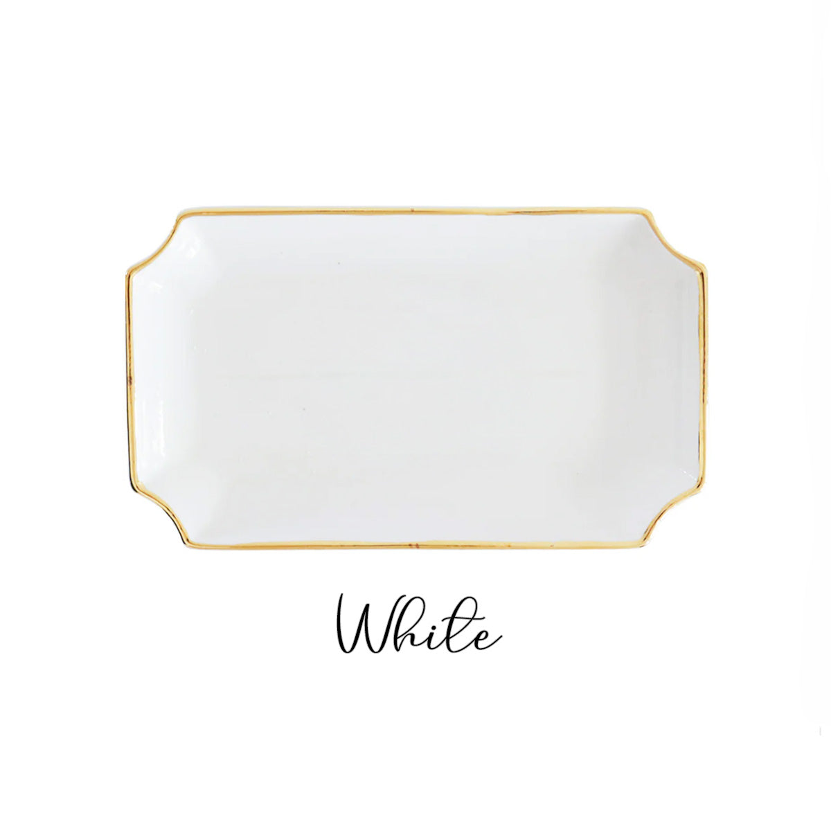 Delta Phi Epsilon Gold Monogram Decorative Tray