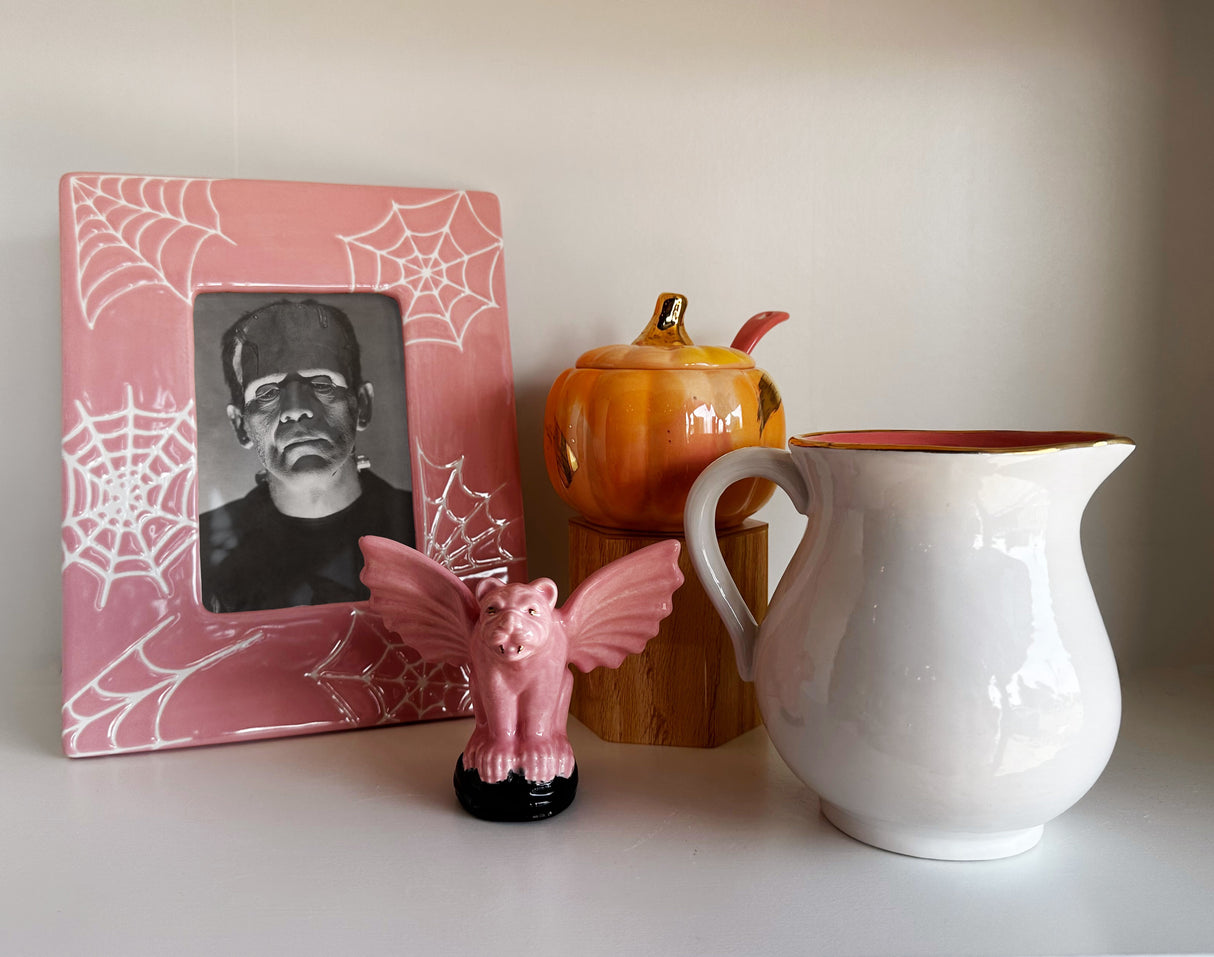 Pumpkin Sugar Pot, Spoon, and Creamer | Wholesale