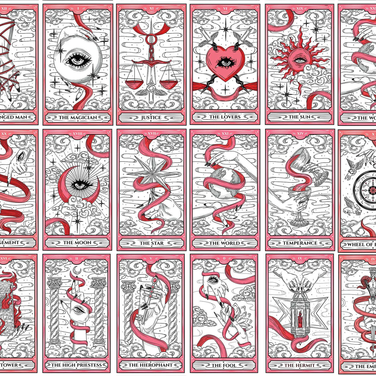 Tarot Cards 2 Underglaze Transfer