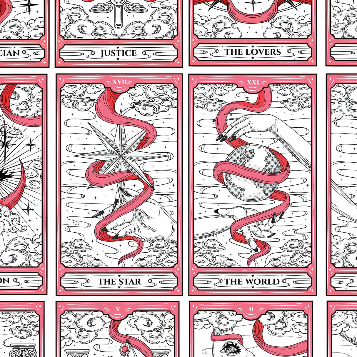 Tarot Cards 2 Underglaze Transfer