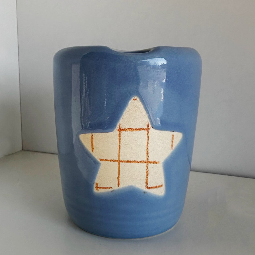 Blue Star Travel Mug | Terra Clay Co.