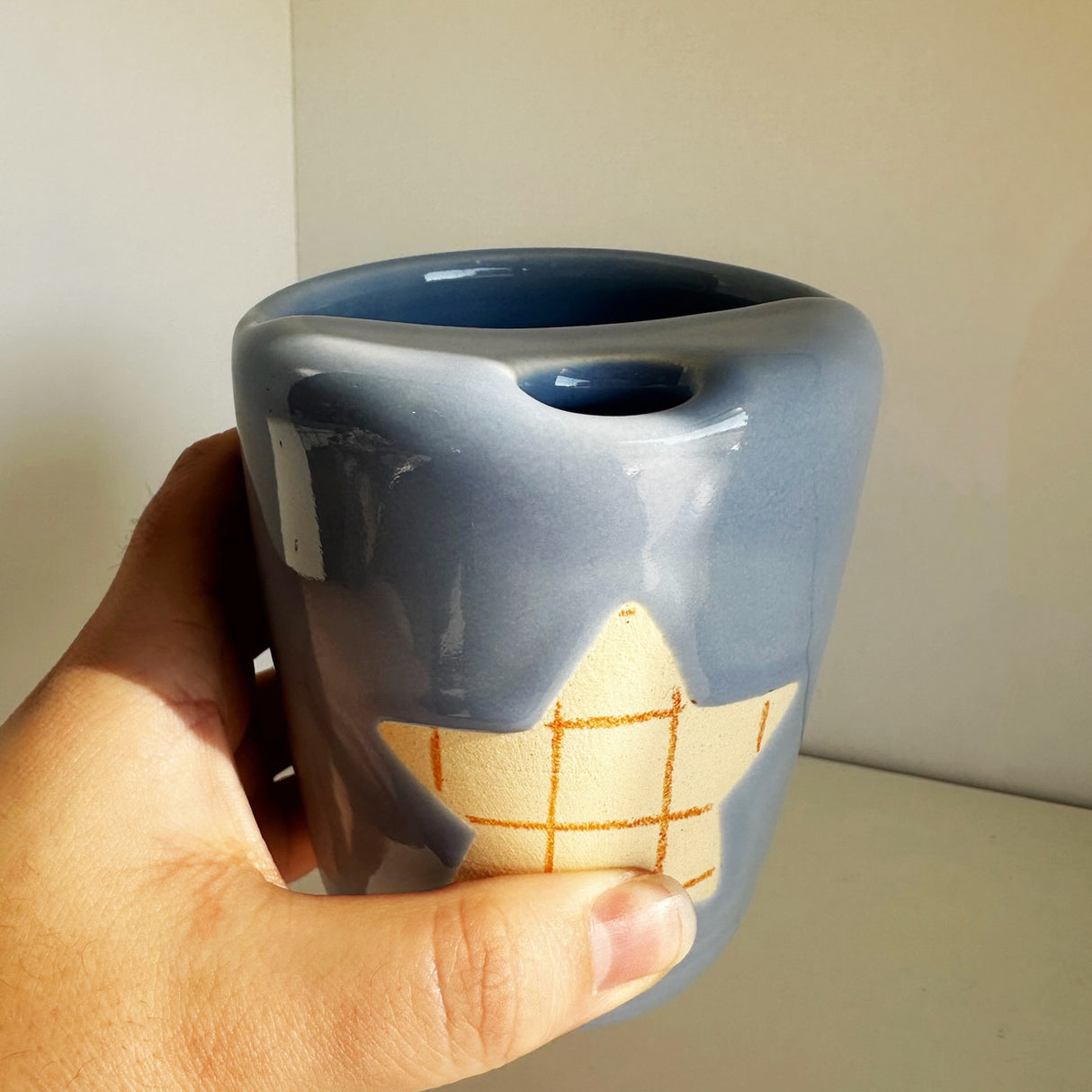 Blue Star Travel Mug | Terra Clay Co.