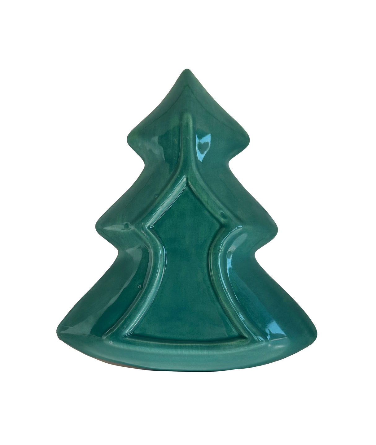 Retro Christmas Tree Dish with 22k Gold Accents | Wholesale