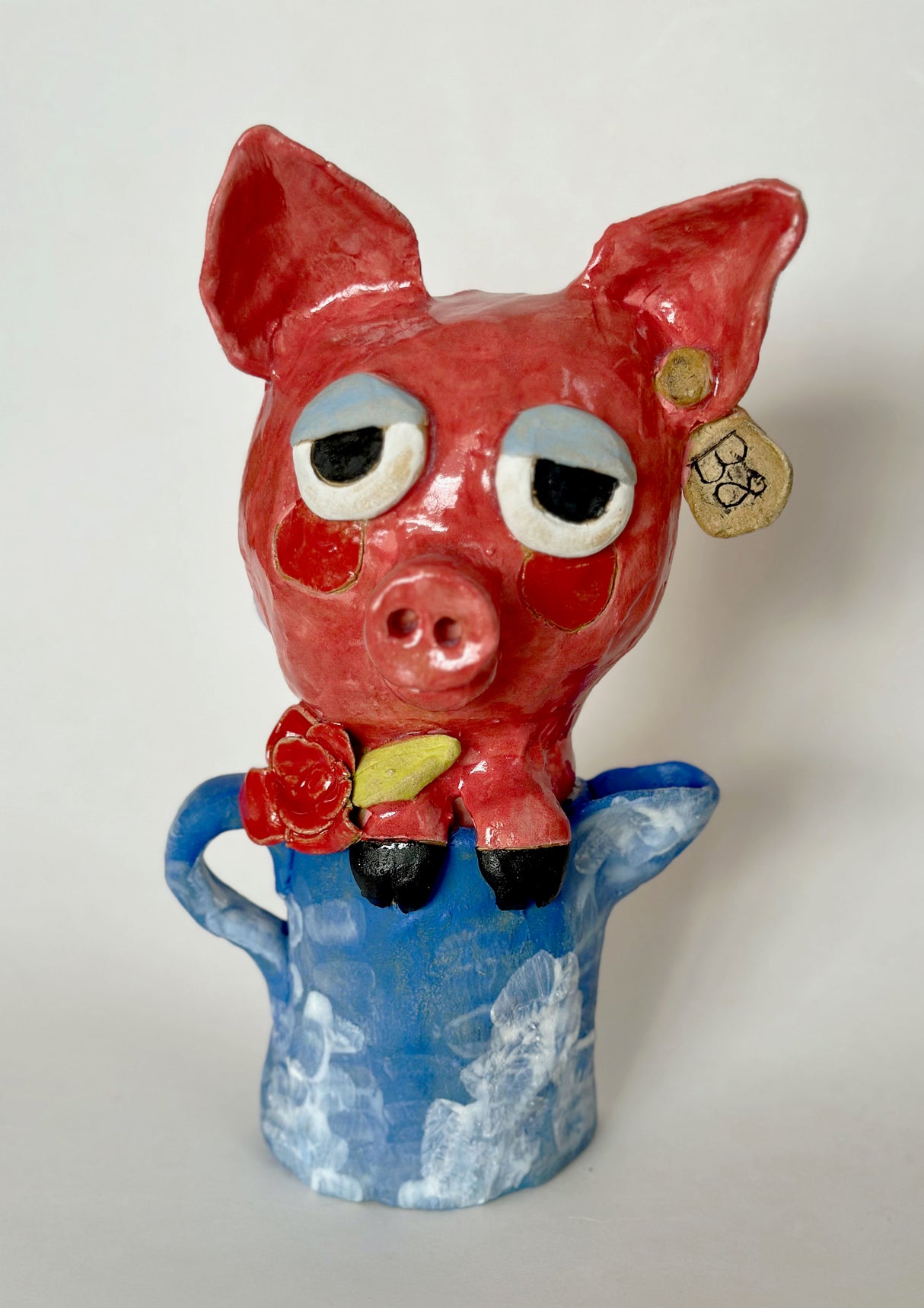 Pig in a Watering Can Sculpture | Jessica Walker