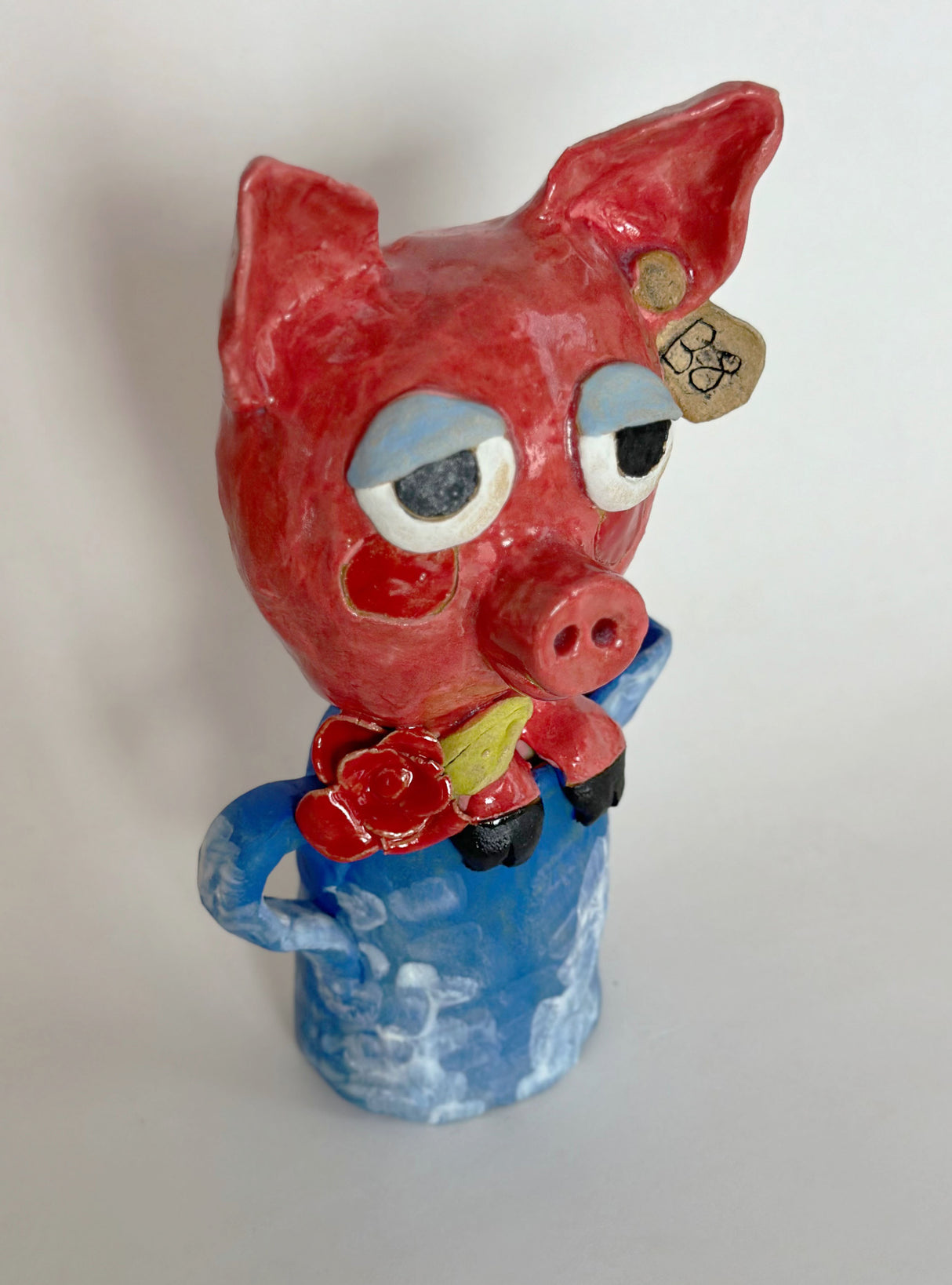 Pig in a Watering Can Sculpture | Jessica Walker