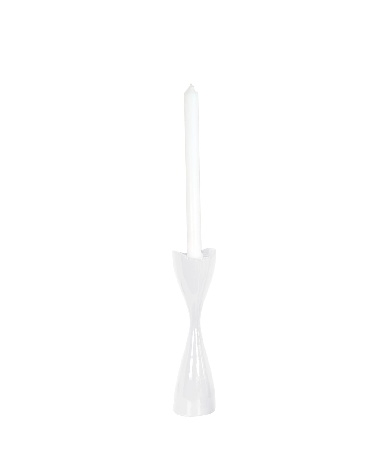 Tulip Candlestick Holders in White