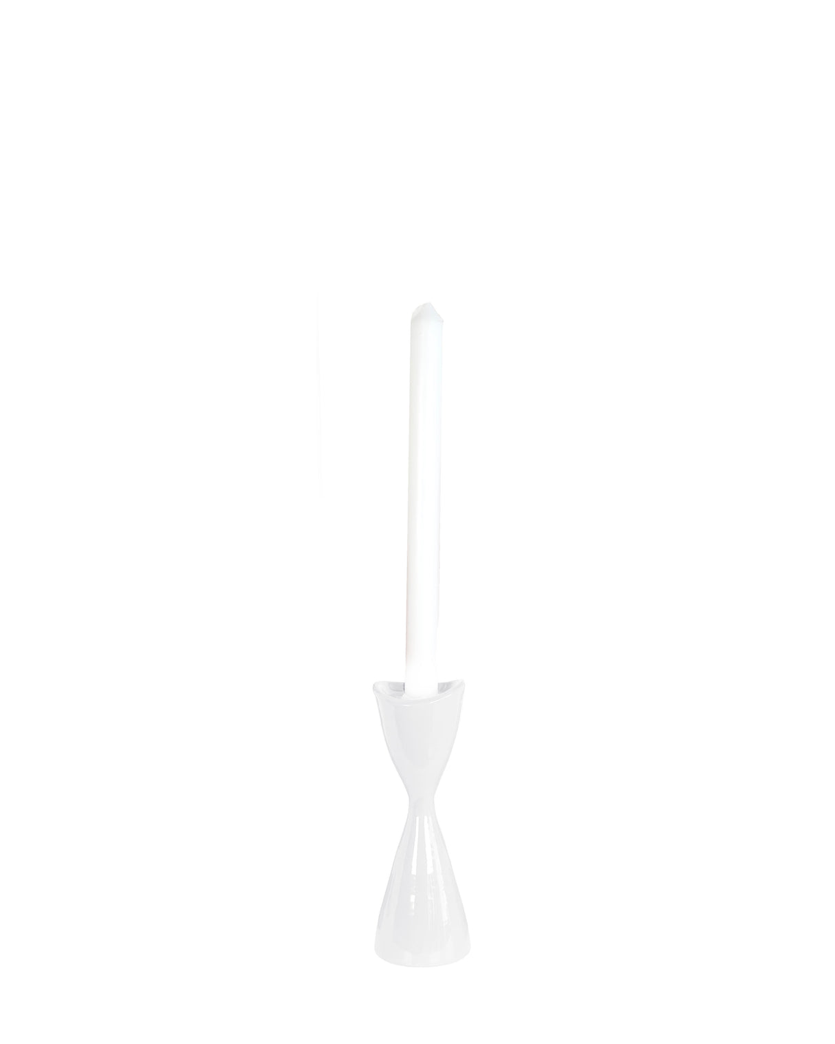 Tulip Candlestick Holders in White