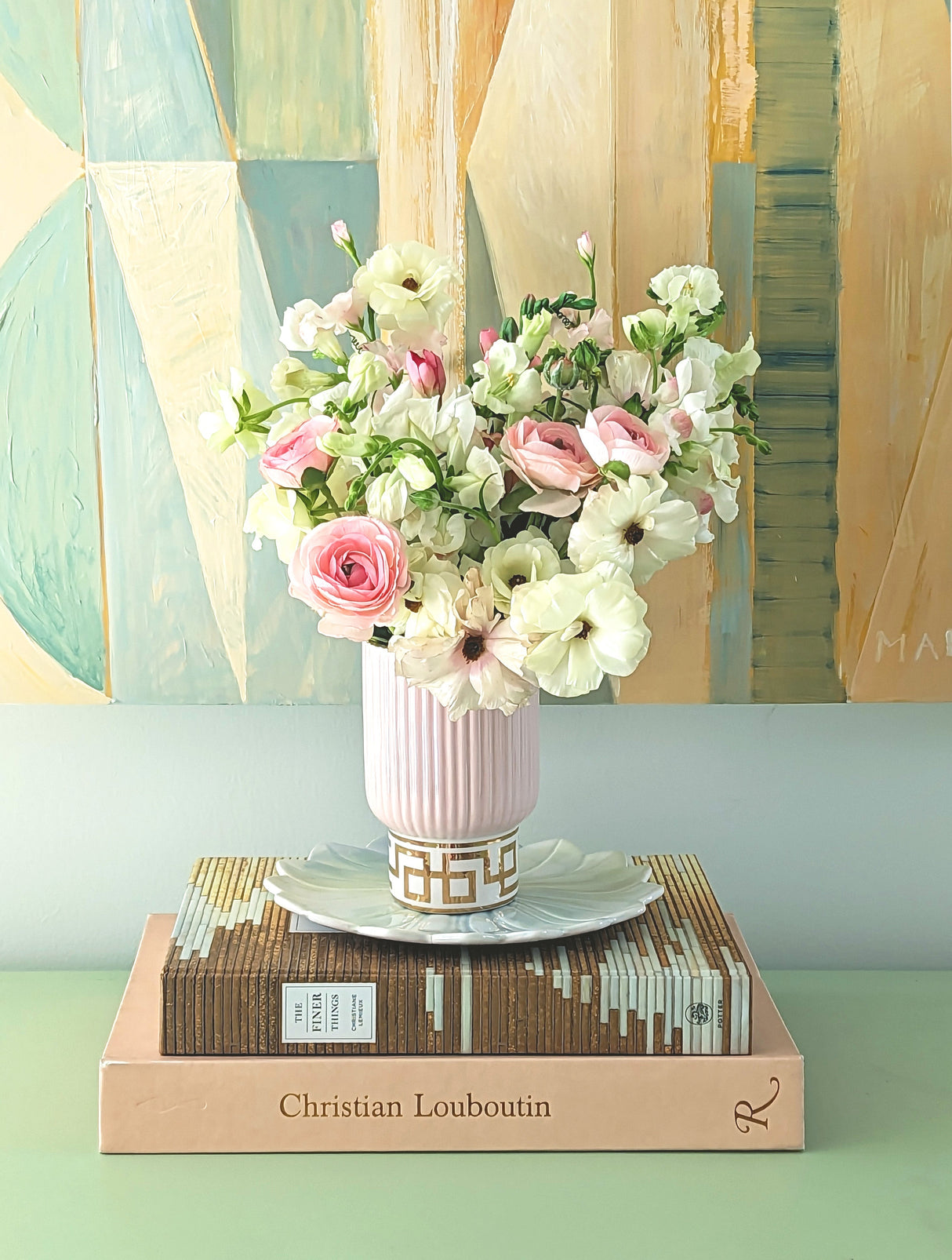 Golden Key Vase with 22K Gold Accent | Wholesale