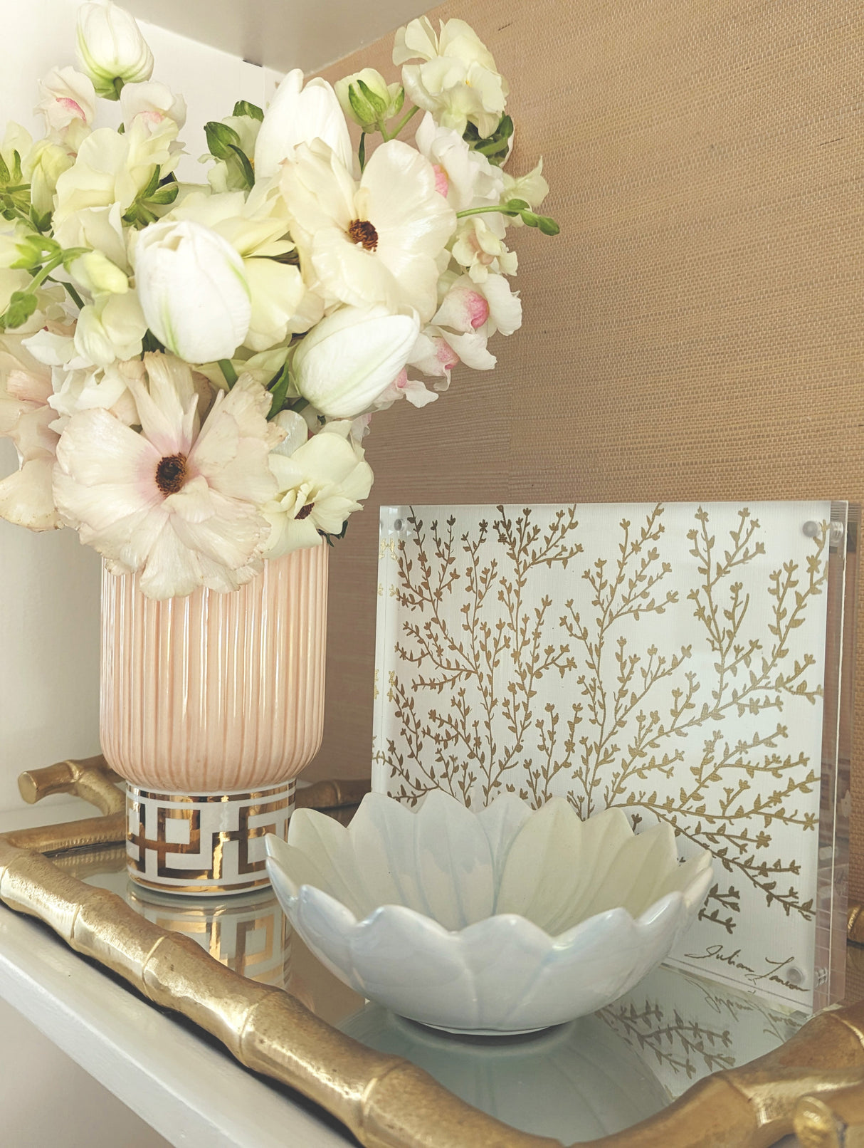 Golden Key Vase with 22K Gold Accent | Wholesale