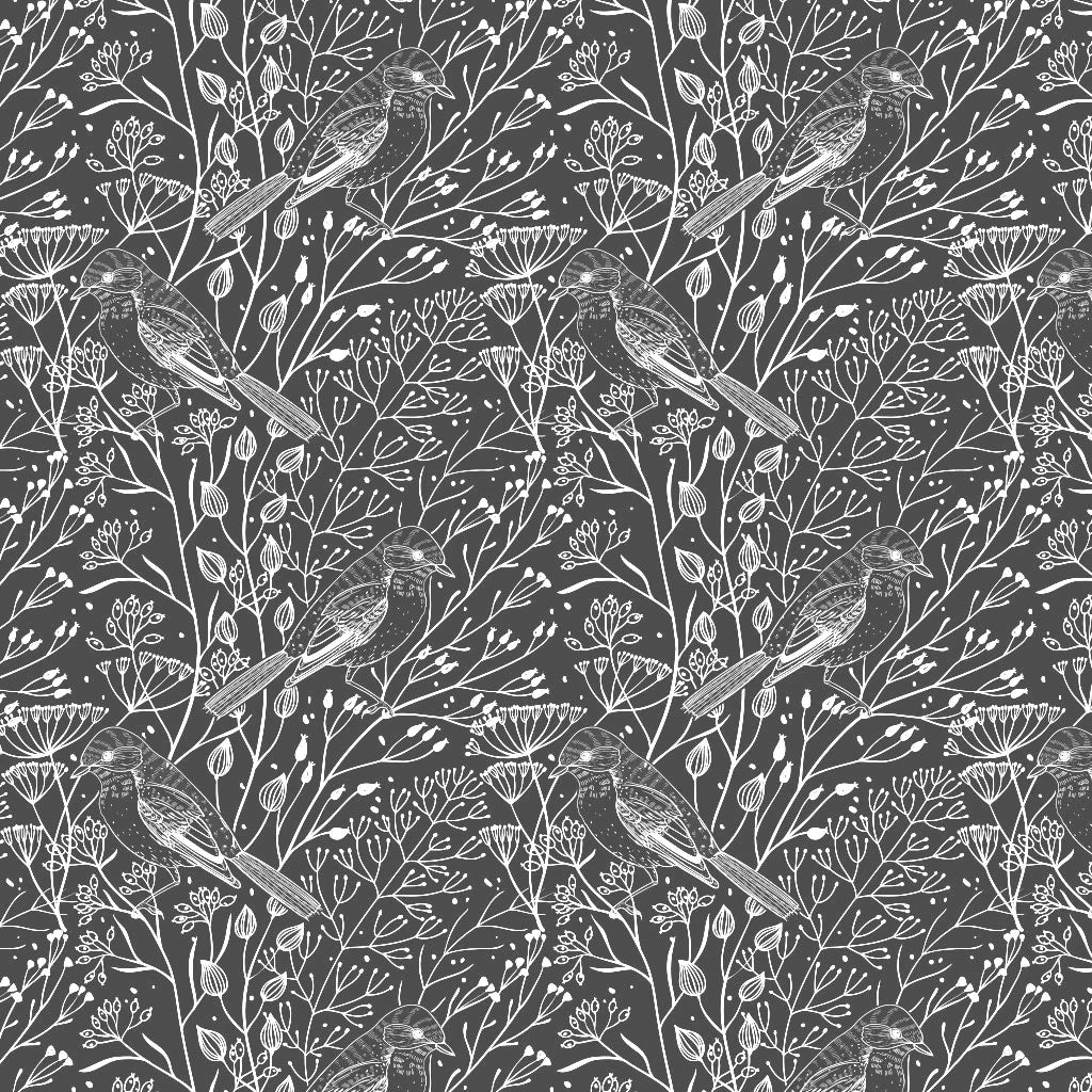 Bird & Branches Underglaze Transfer