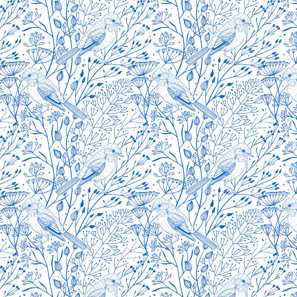 Bird & Branches Underglaze Transfer