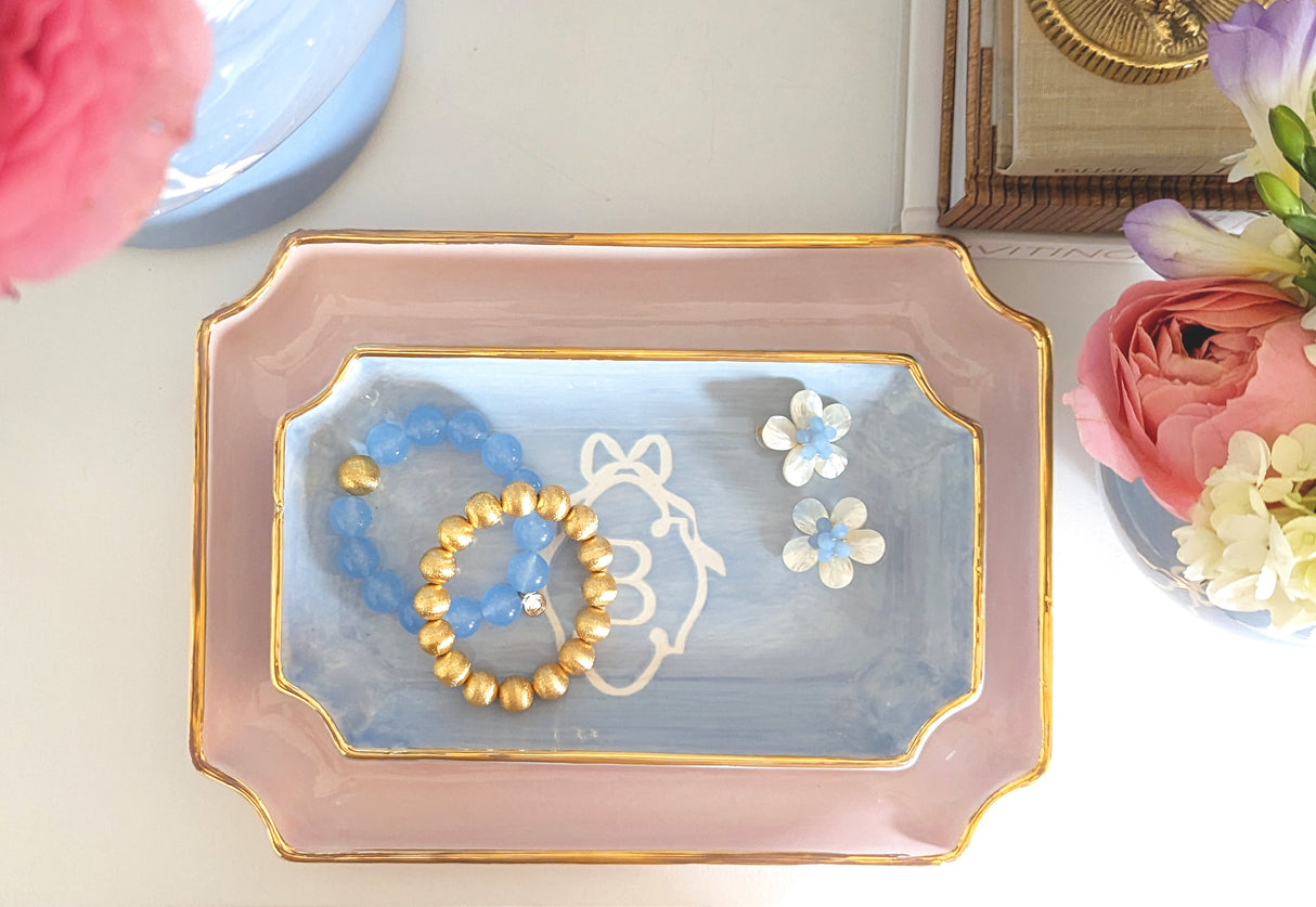 Bow Stripe Ginger Jars in 18 Colors | Wholesale