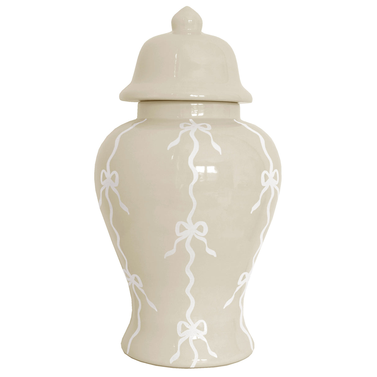 Bow Stripe Ginger Jars in 18 Colors | Wholesale