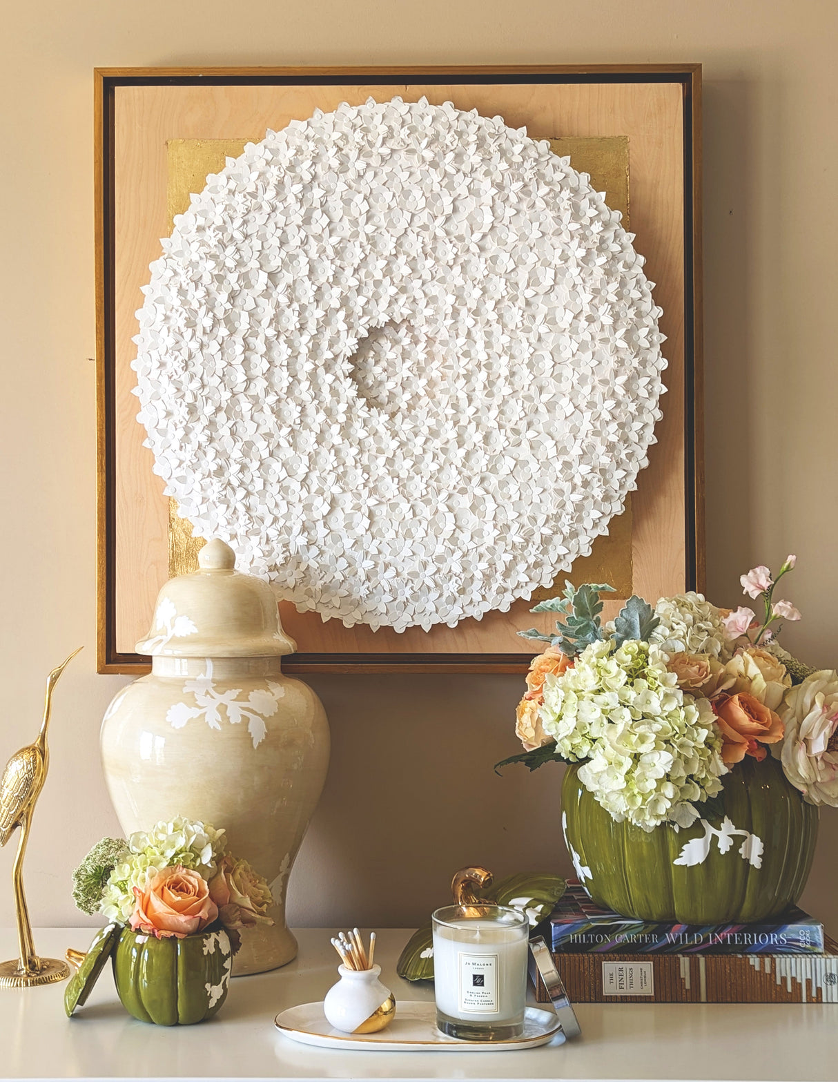 Chinoiserie Pumpkin Jars with 22K Gold Accents in 13 Colors | Wholesale