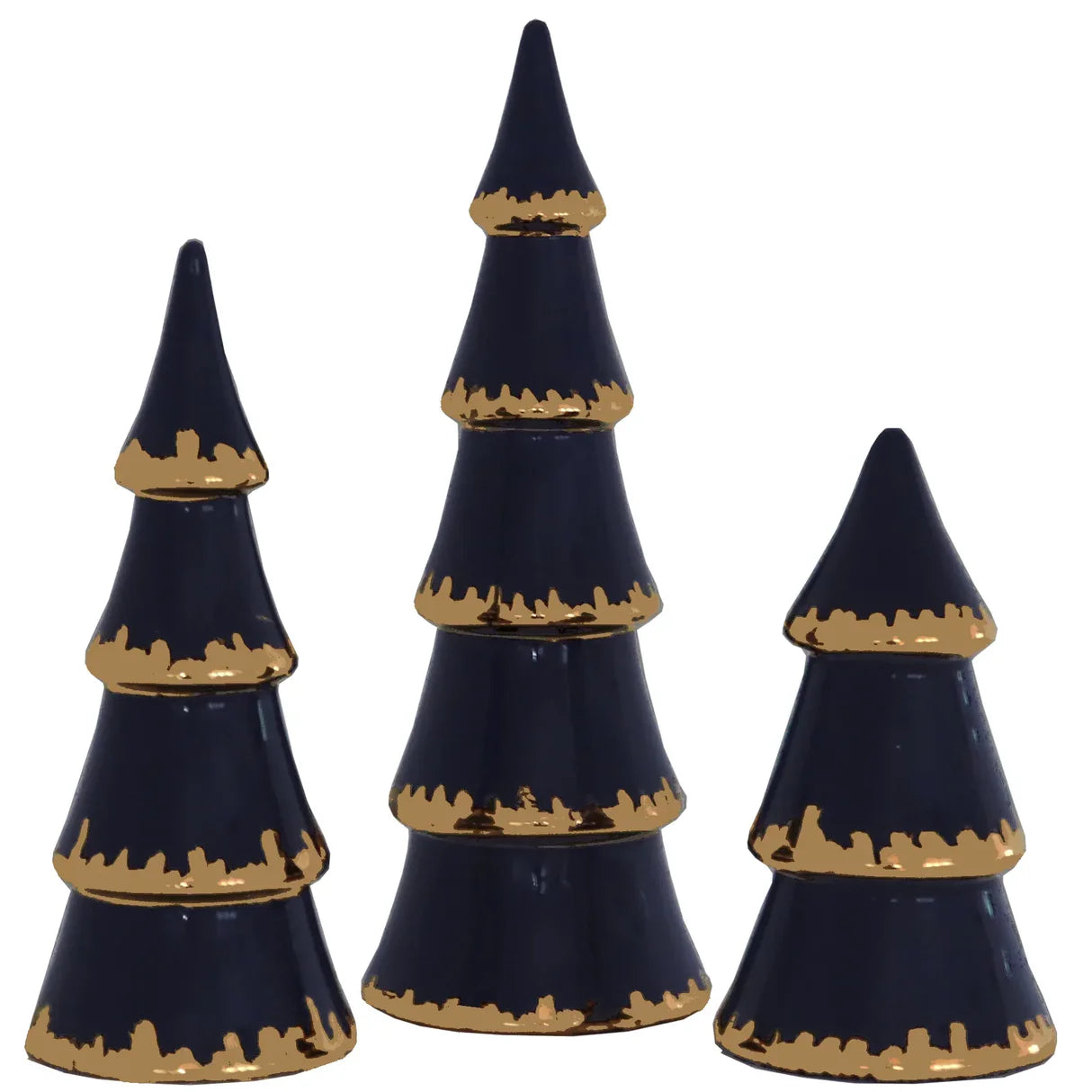 Christmas Trees with 22k Gold Accents in 11 Colors | Wholesale