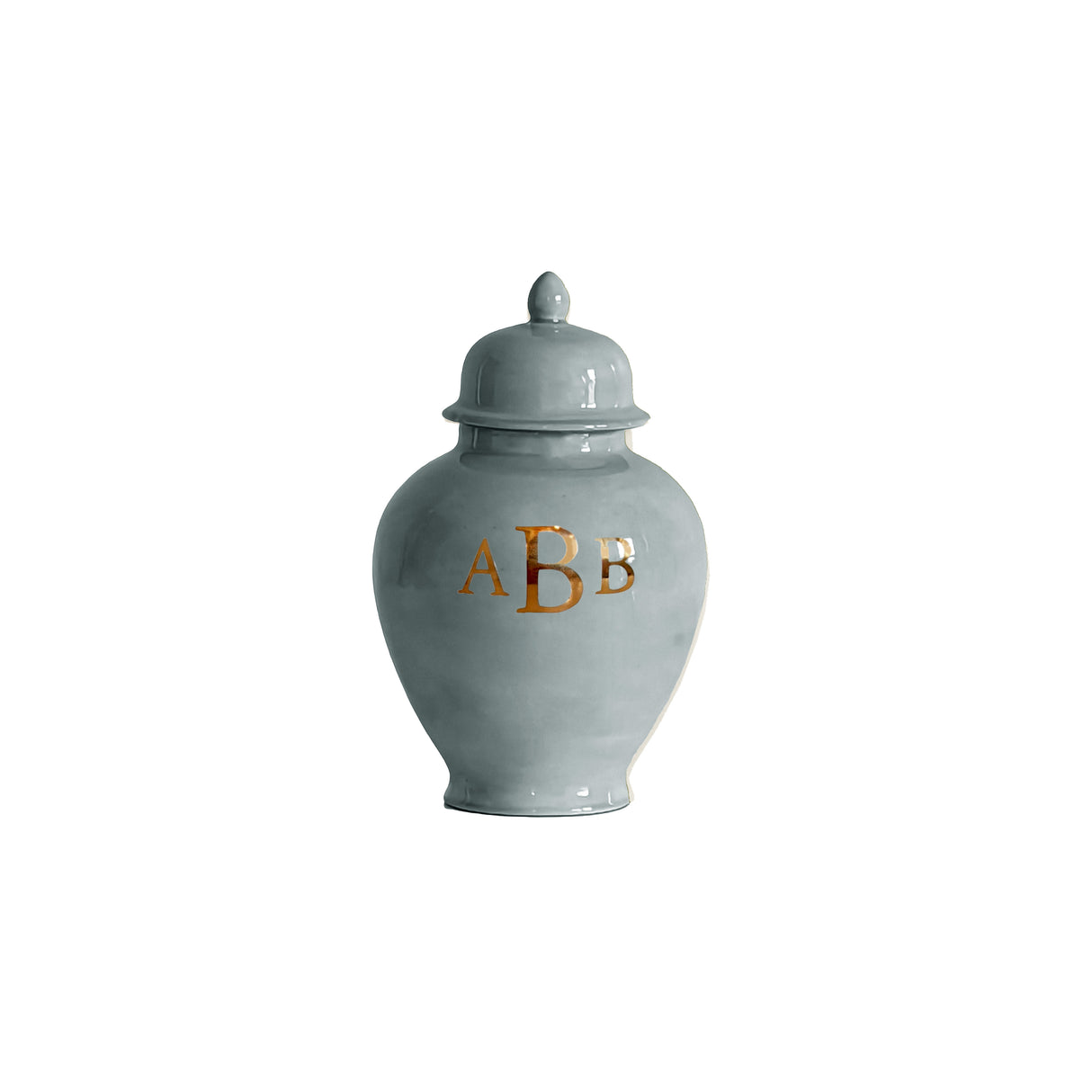 Classic Monogram Ginger Jars in Lamb's Ear