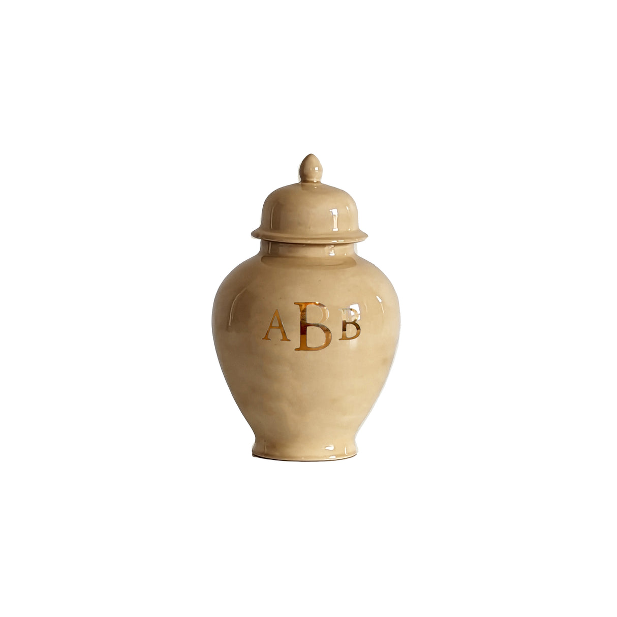 Classic Monogram Ginger Jars in Sand