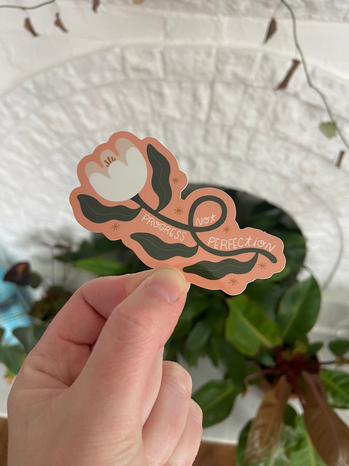 Progress Not Perfection Sticker | Rachele Cromer