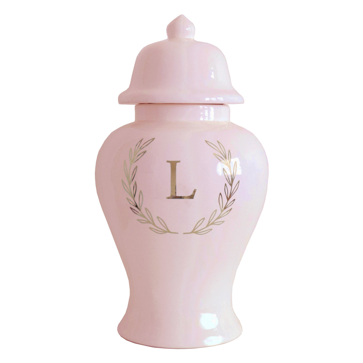 Single Letter Laurel Wreath Monogram in 16 Colors | Wholesale