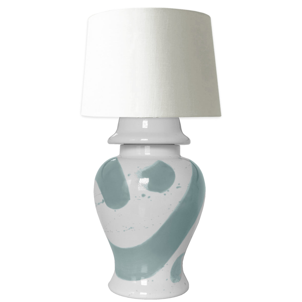 Lamb's Ear Brushstroke Ginger Jar Lamp