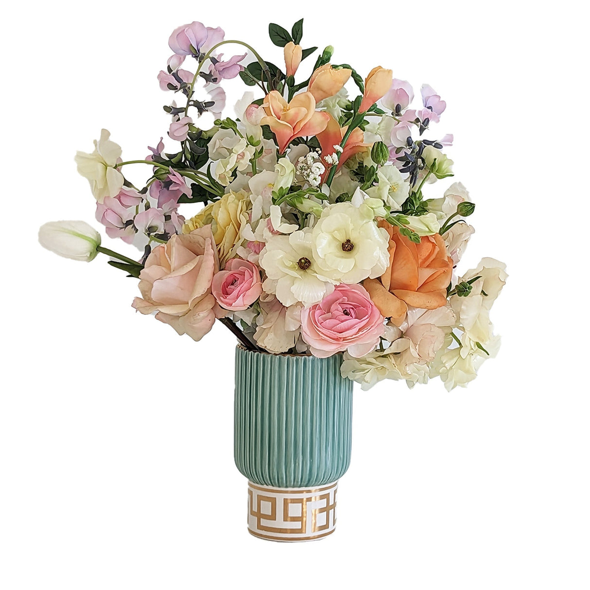 Golden Key Vase with 22K Gold Accent | Wholesale