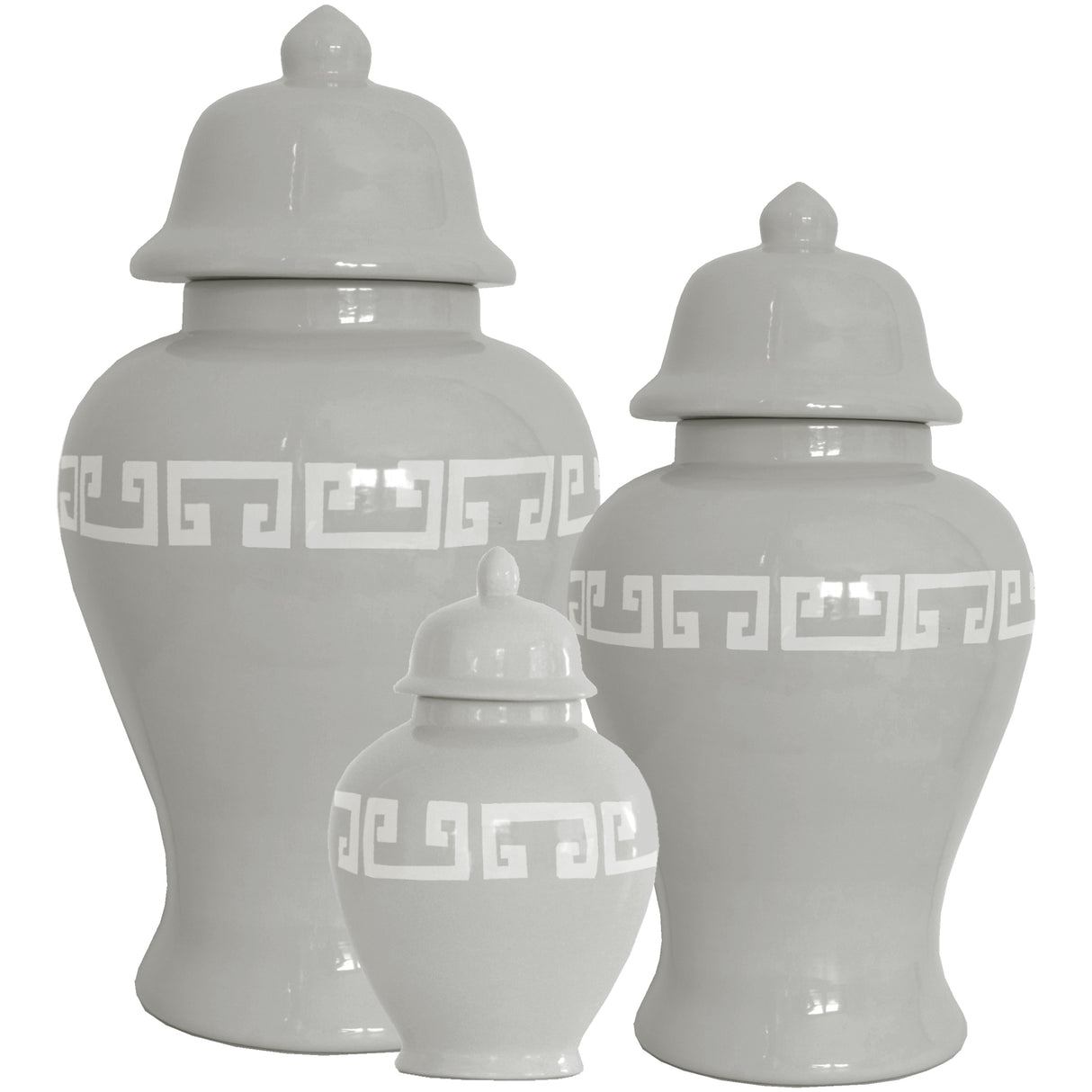 Greek Key Ginger Jars in 16 Colors | Wholesale