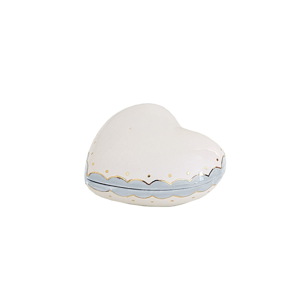 Personalized Zeta Tau Alpha Gold Monogrammed Heart Box