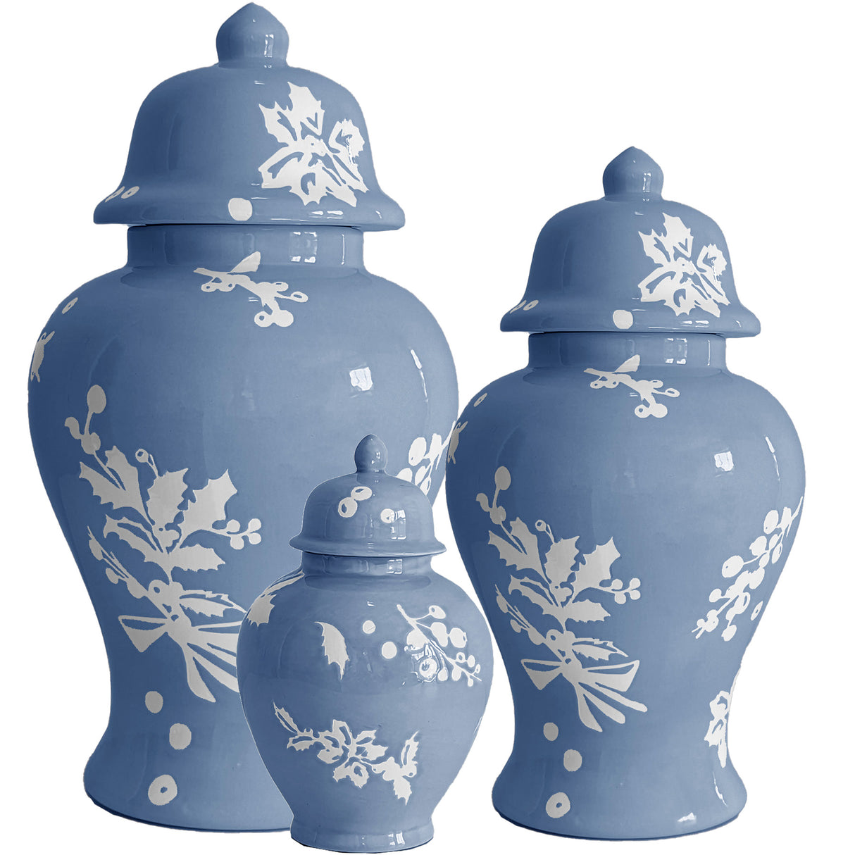 Deck the Halls Ginger Jars in 8 Colors | Wholesale