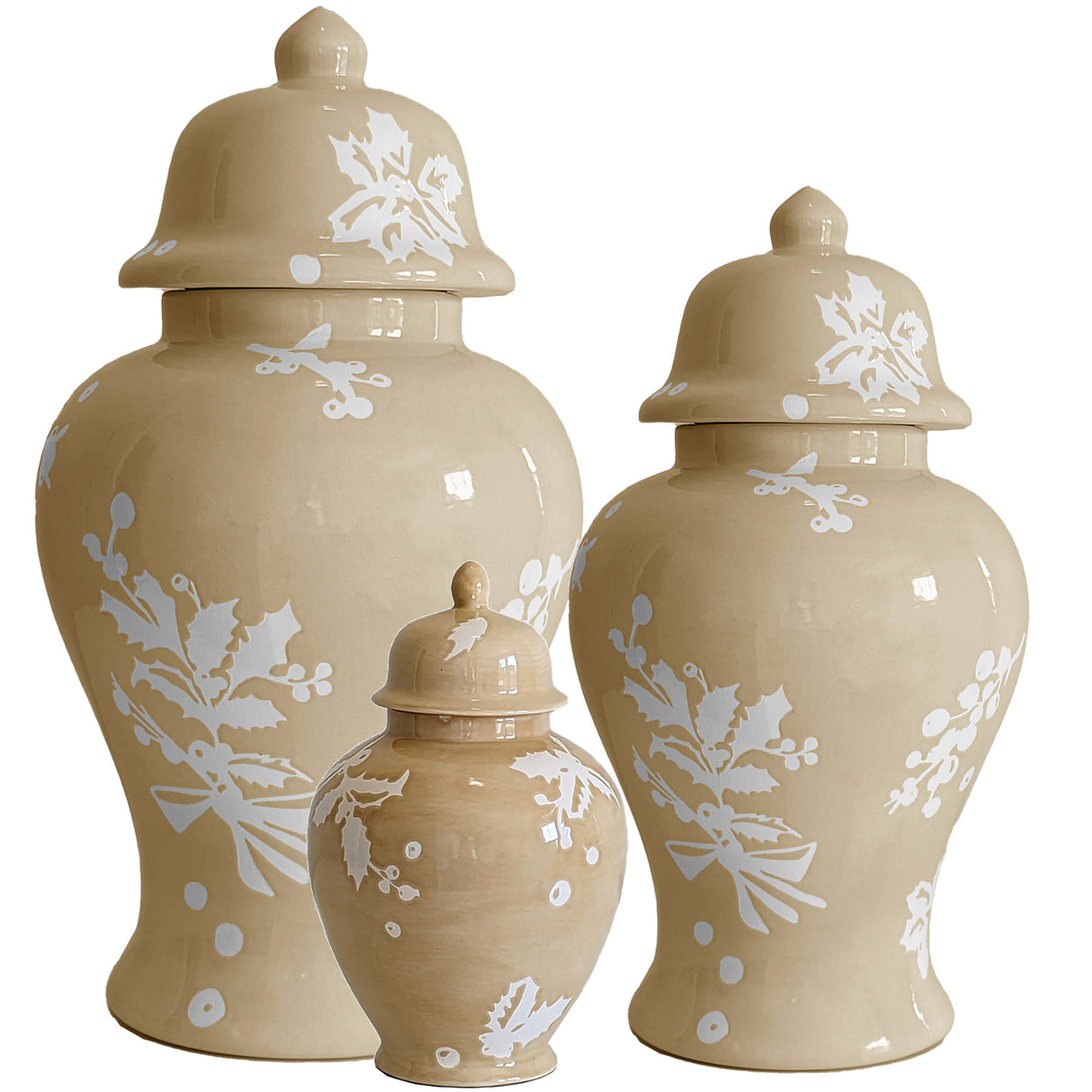 Deck the Halls Ginger Jars in 8 Colors | Wholesale