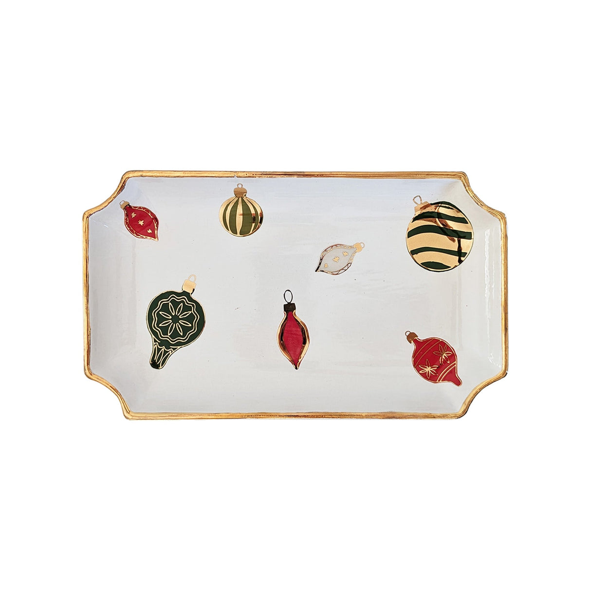 Classic Baubles Trays with 22K Gold Accents | Wholesale
