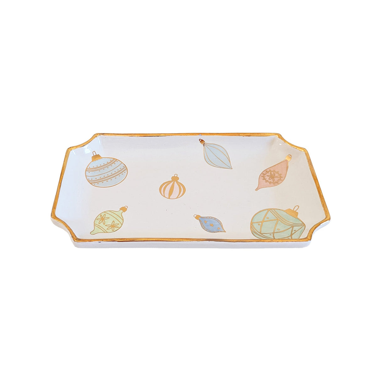 Pastel Baubles Trays with 22K Gold Accents | Wholesale