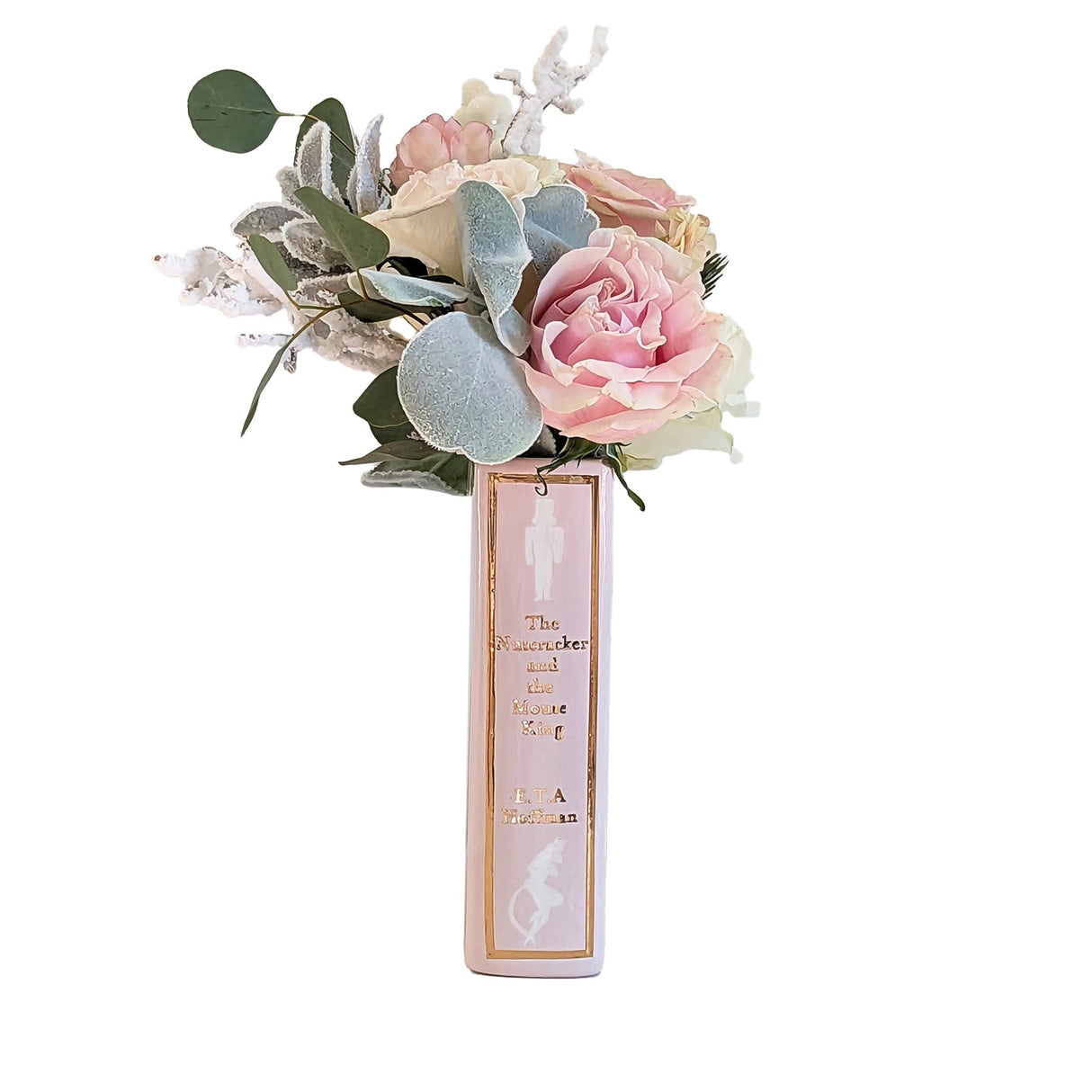 Christmas Classics Book Vase- The Nutcracker and the Mouse King in Pink | Wholesale