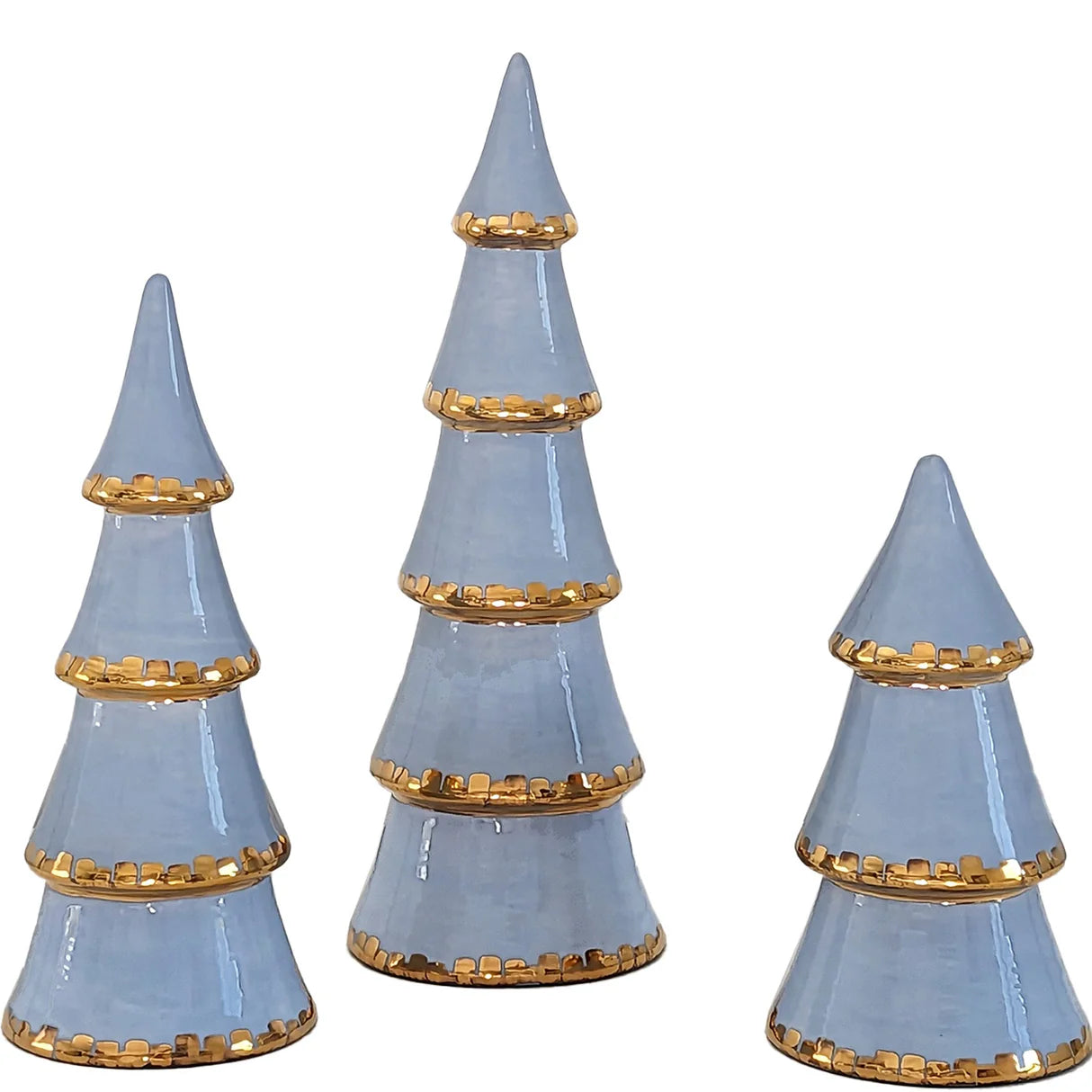 Christmas Trees with 22k Gold Accents in 11 Colors | Wholesale