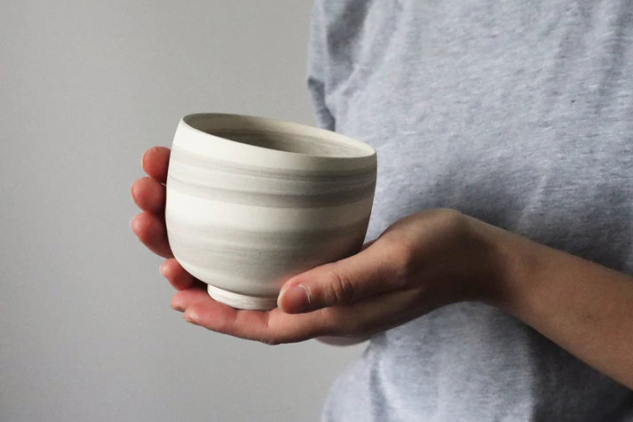 Nerikomi Teacup & Saucer | Saori M Stoneware