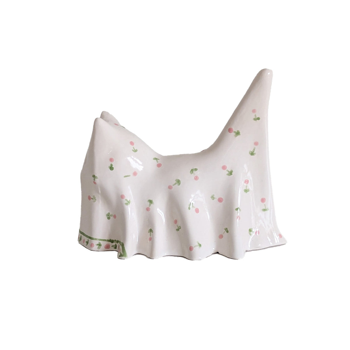 Vintage Floral Bedsheet Ghost- Cat