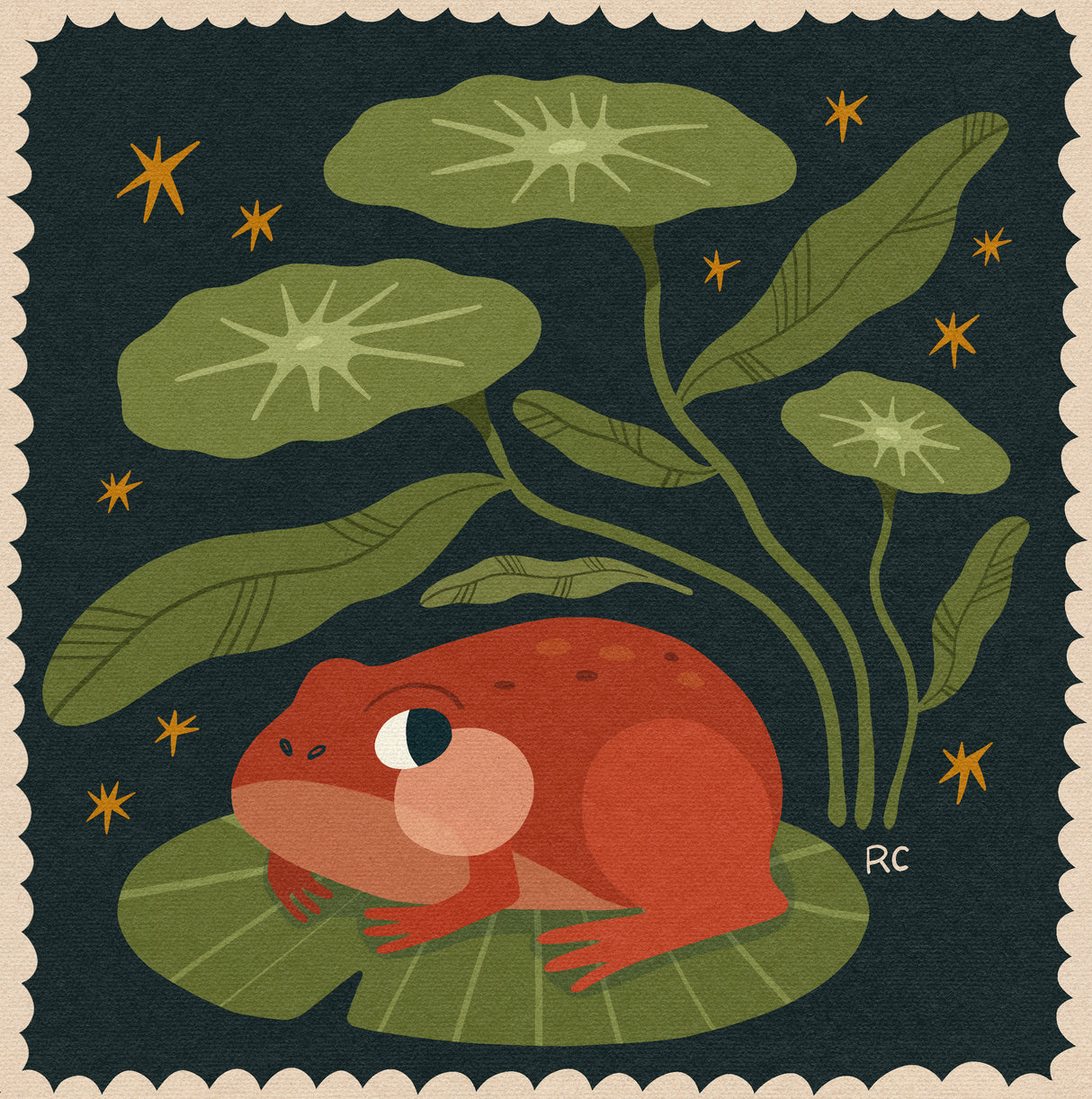 Tomato Frog Print | Rachele Cromer