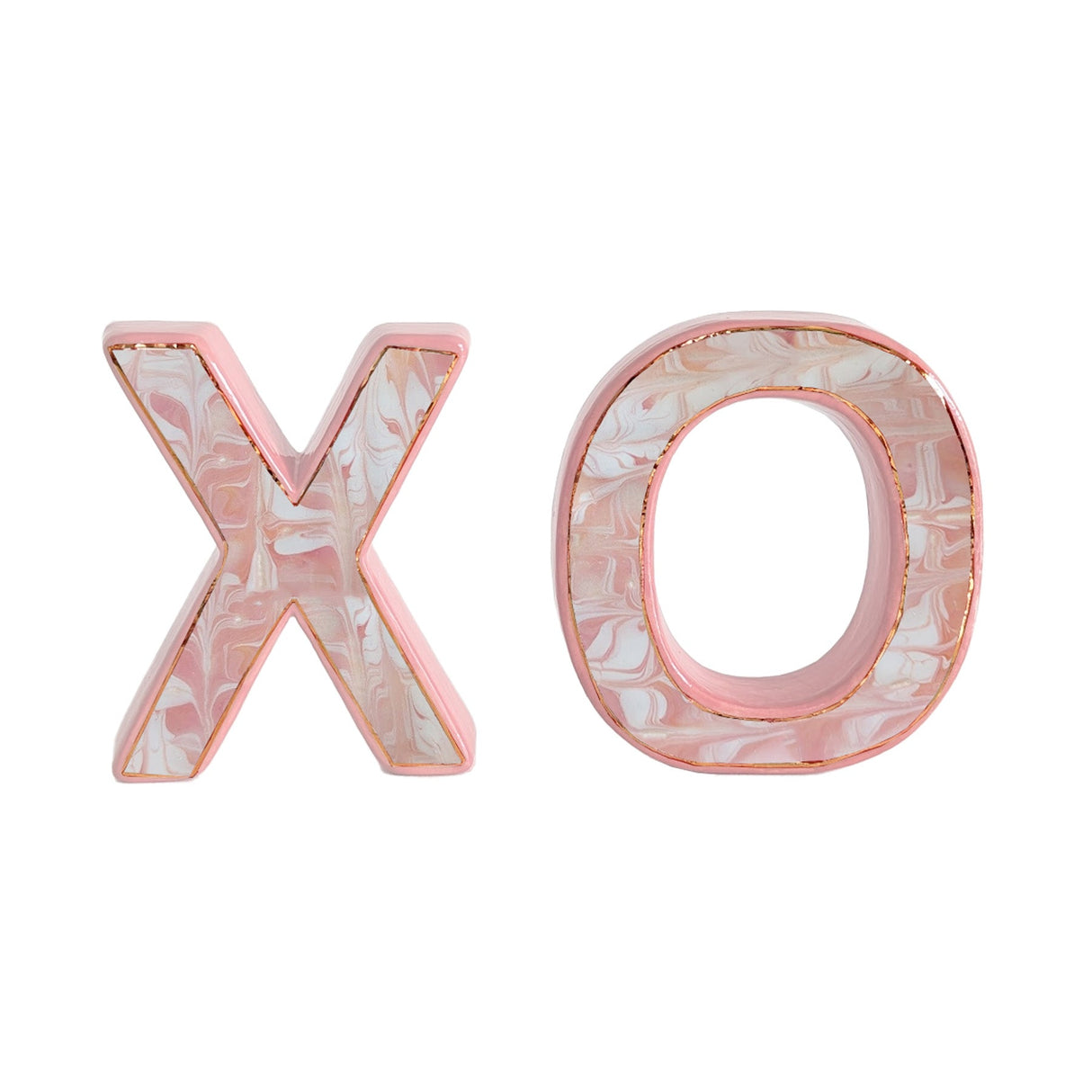 Marbled X & O with 22K Gold Accents | Wholesale