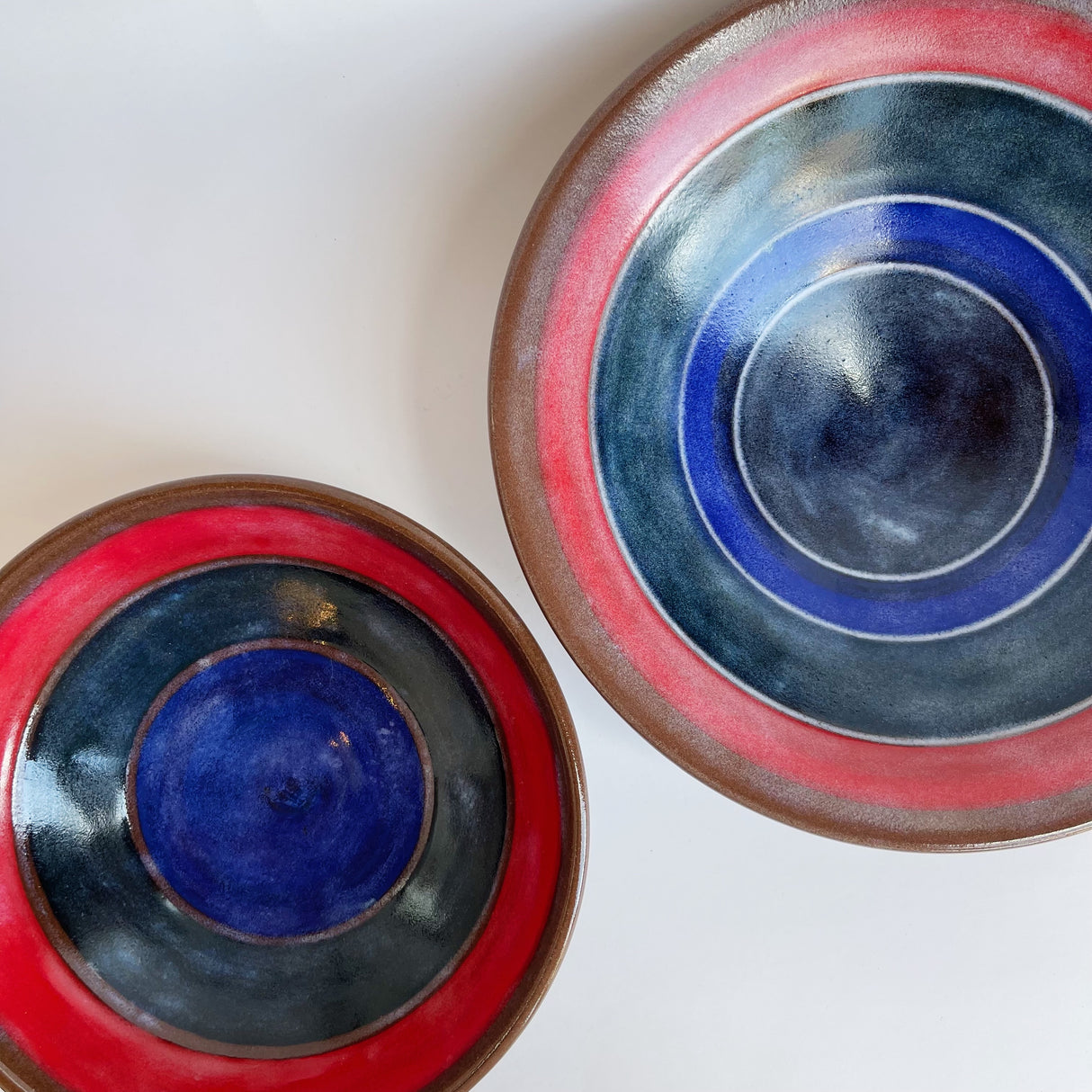 Tri Color Terra Cotta Bowl | Jim Pratt- Tulsa Clay