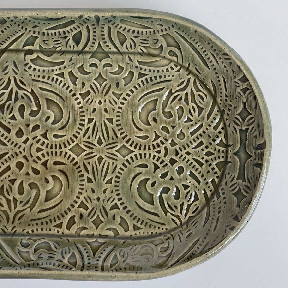 Lace Green Tray | Trisha Boatright