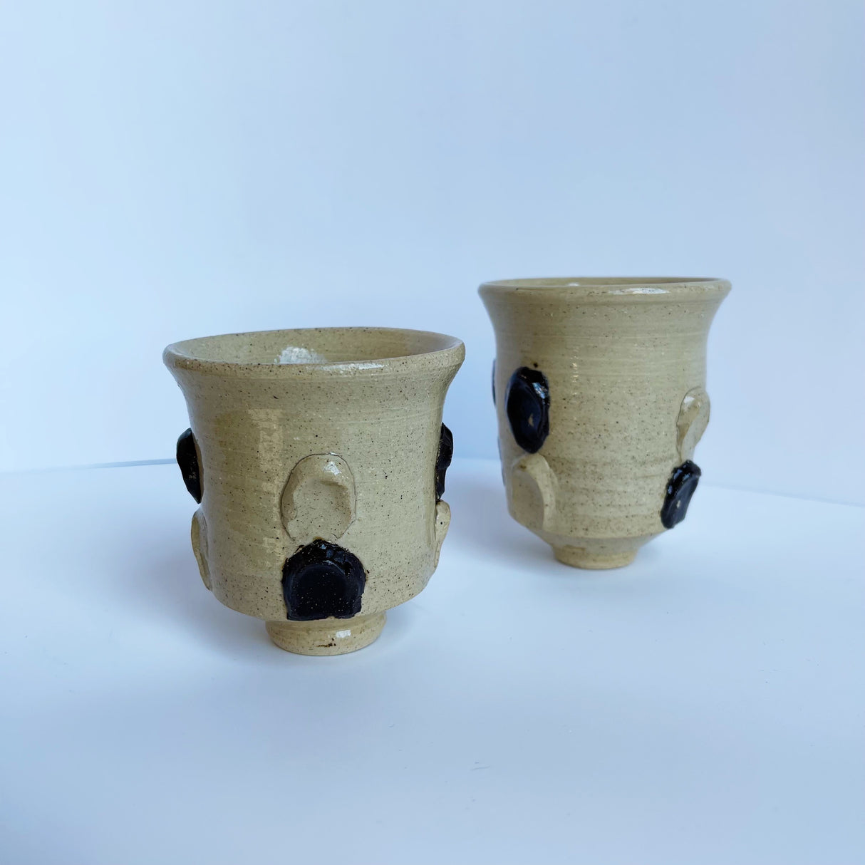 Checkered Knob Yunomi | Panther Pots by Ayden Krzmarzick