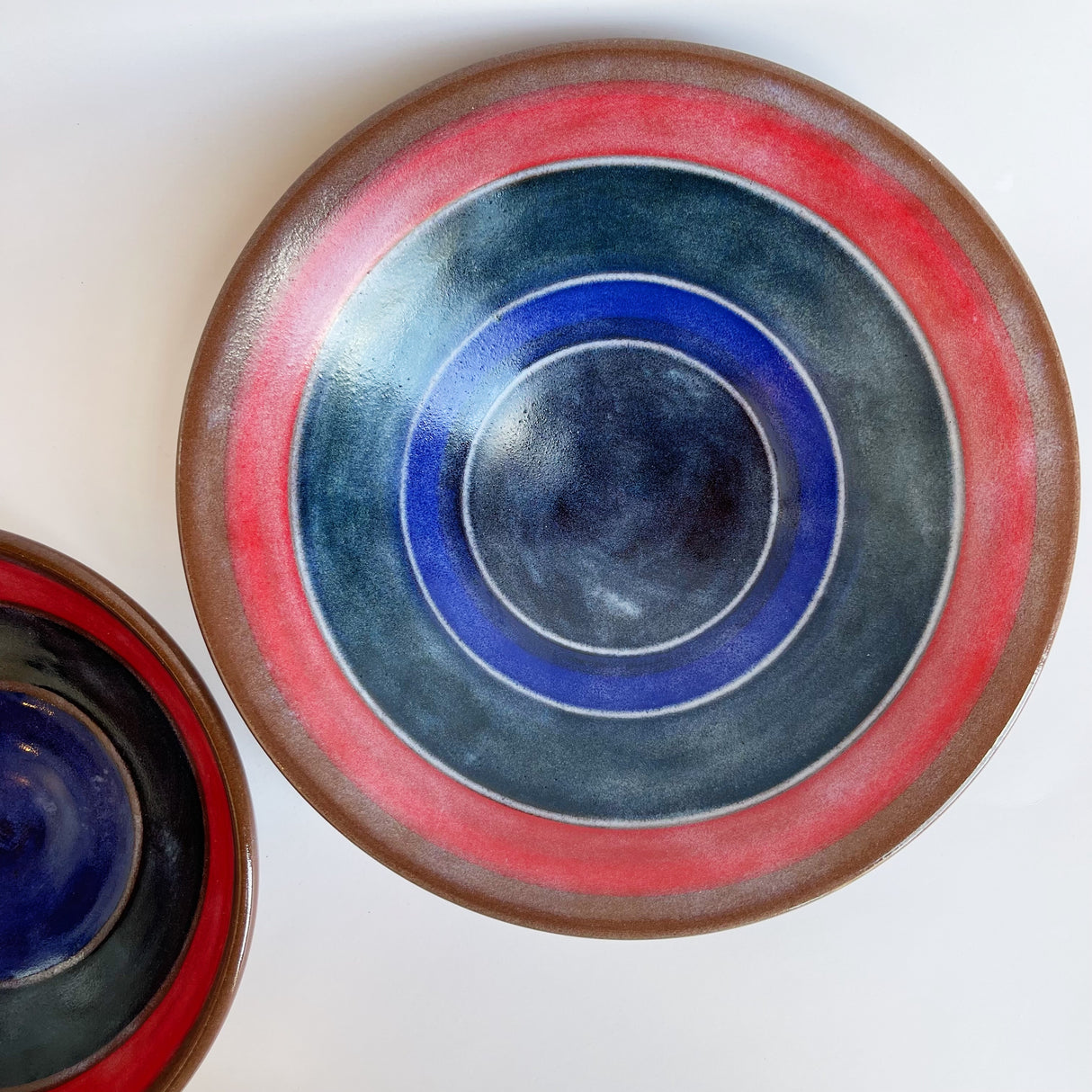 Tri Color Terra Cotta Bowl | Jim Pratt- Tulsa Clay