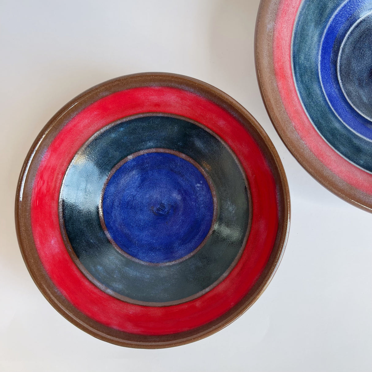 Tri Color Terra Cotta Bowl | Jim Pratt- Tulsa Clay