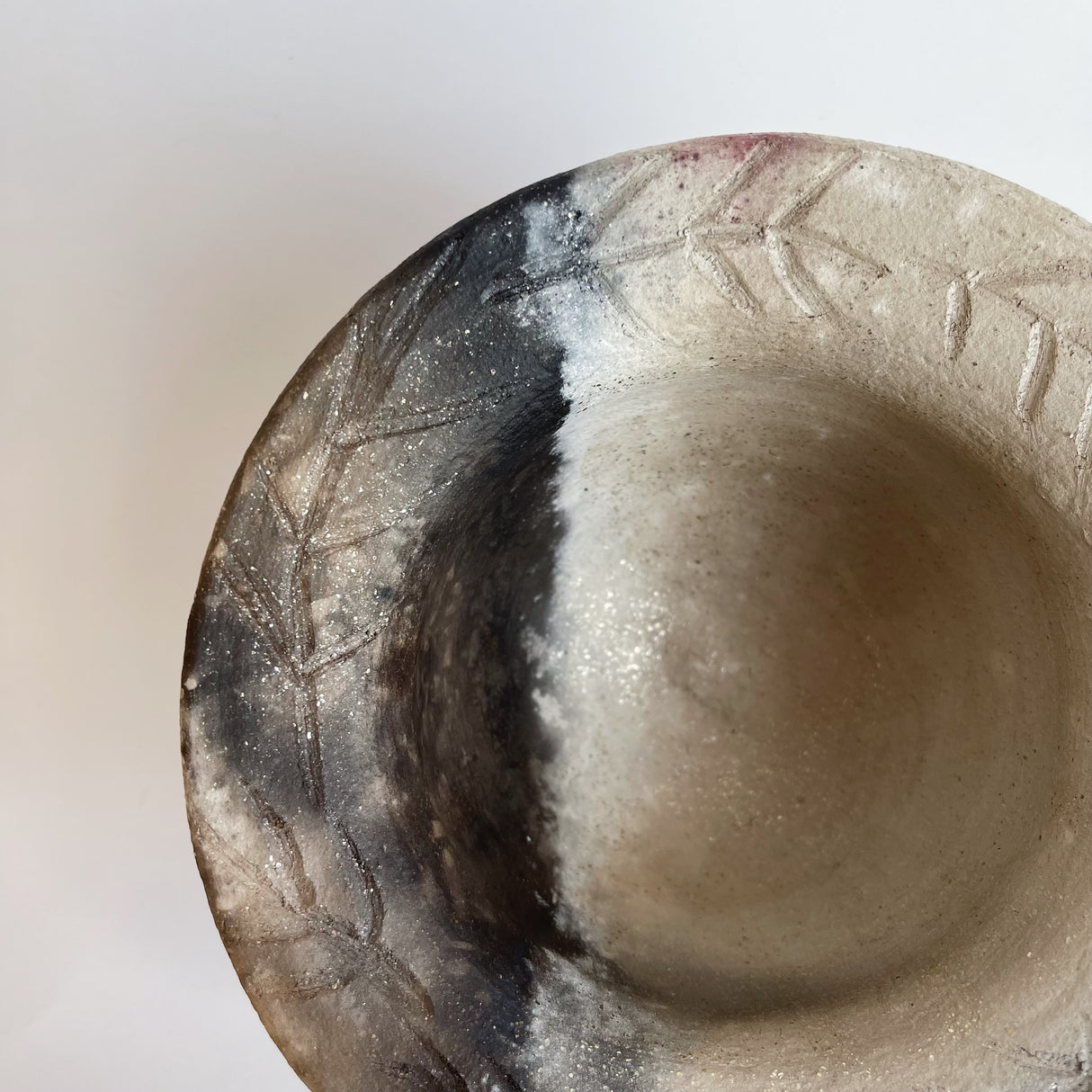 White Mica Pitfired Bowl | Panther Ayden Krzmarzick