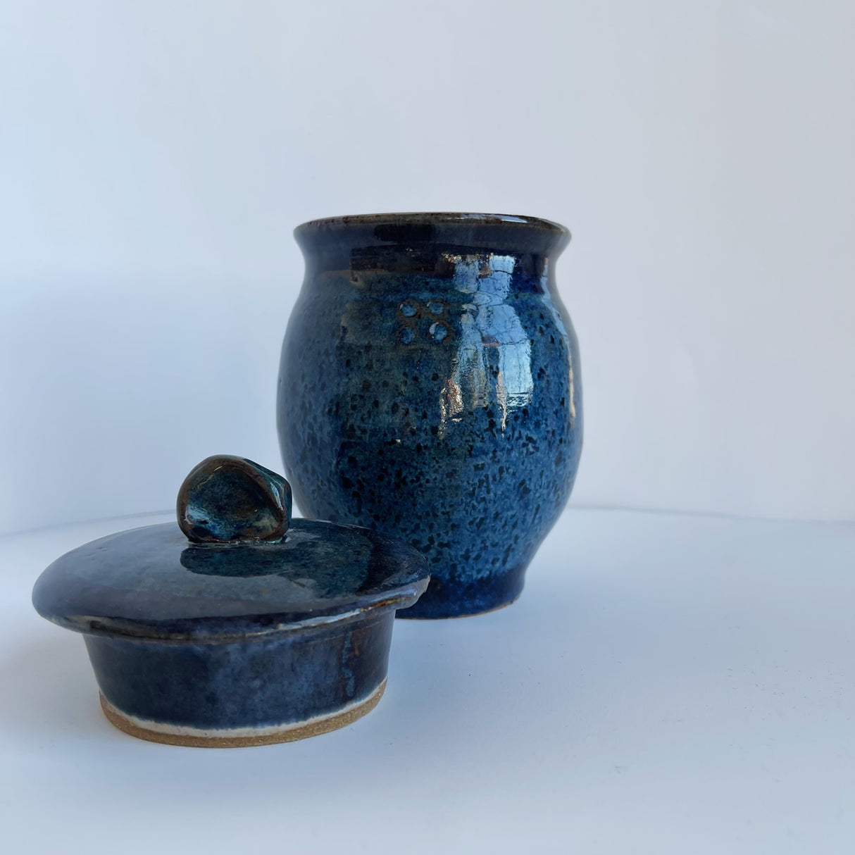 Floating Blue Jar | Panther Pots by Joseph Clayton
