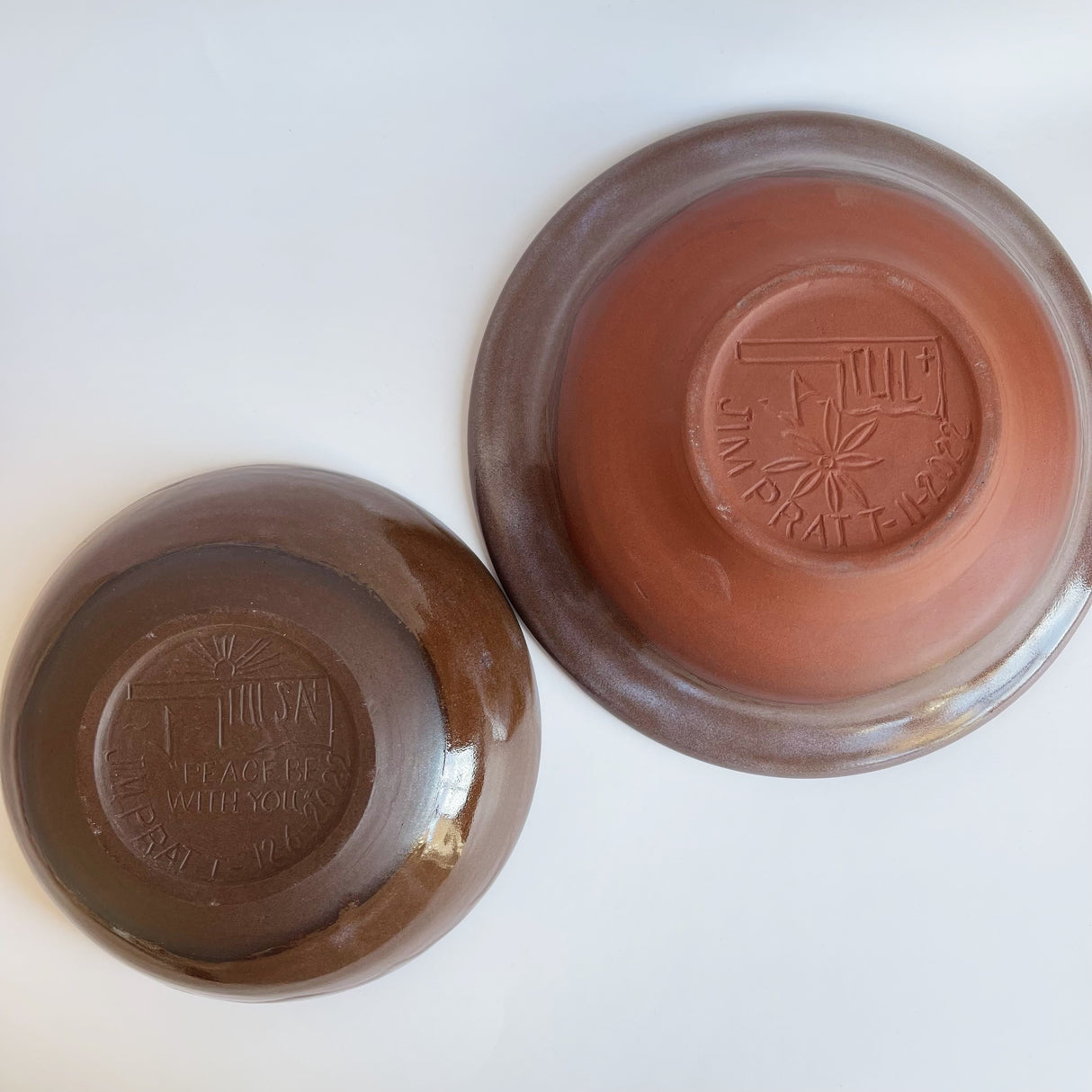 Tri Color Terra Cotta Bowl | Jim Pratt- Tulsa Clay